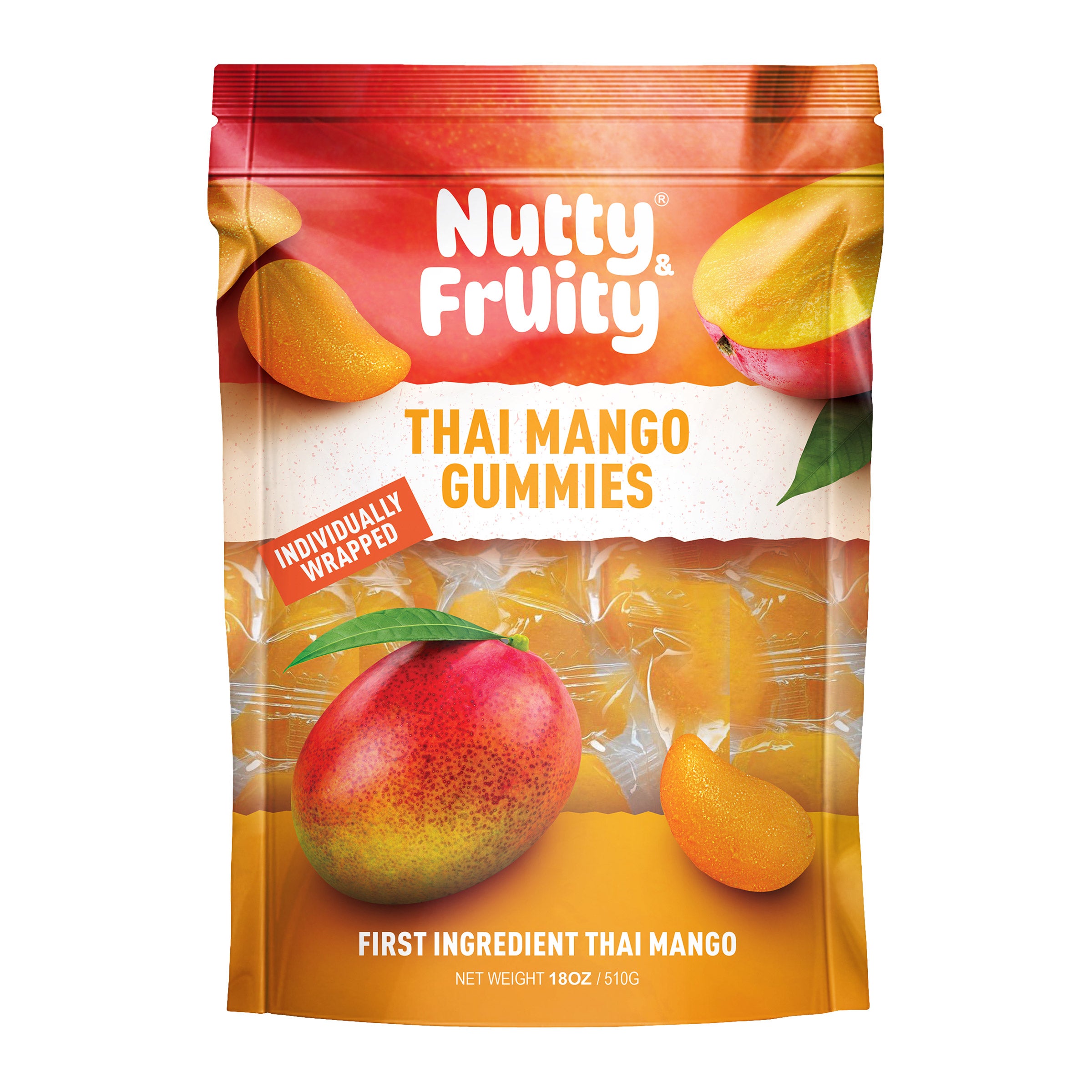NUTTY FRUITY THAI MANGO GUMMIES 18 OUNCES