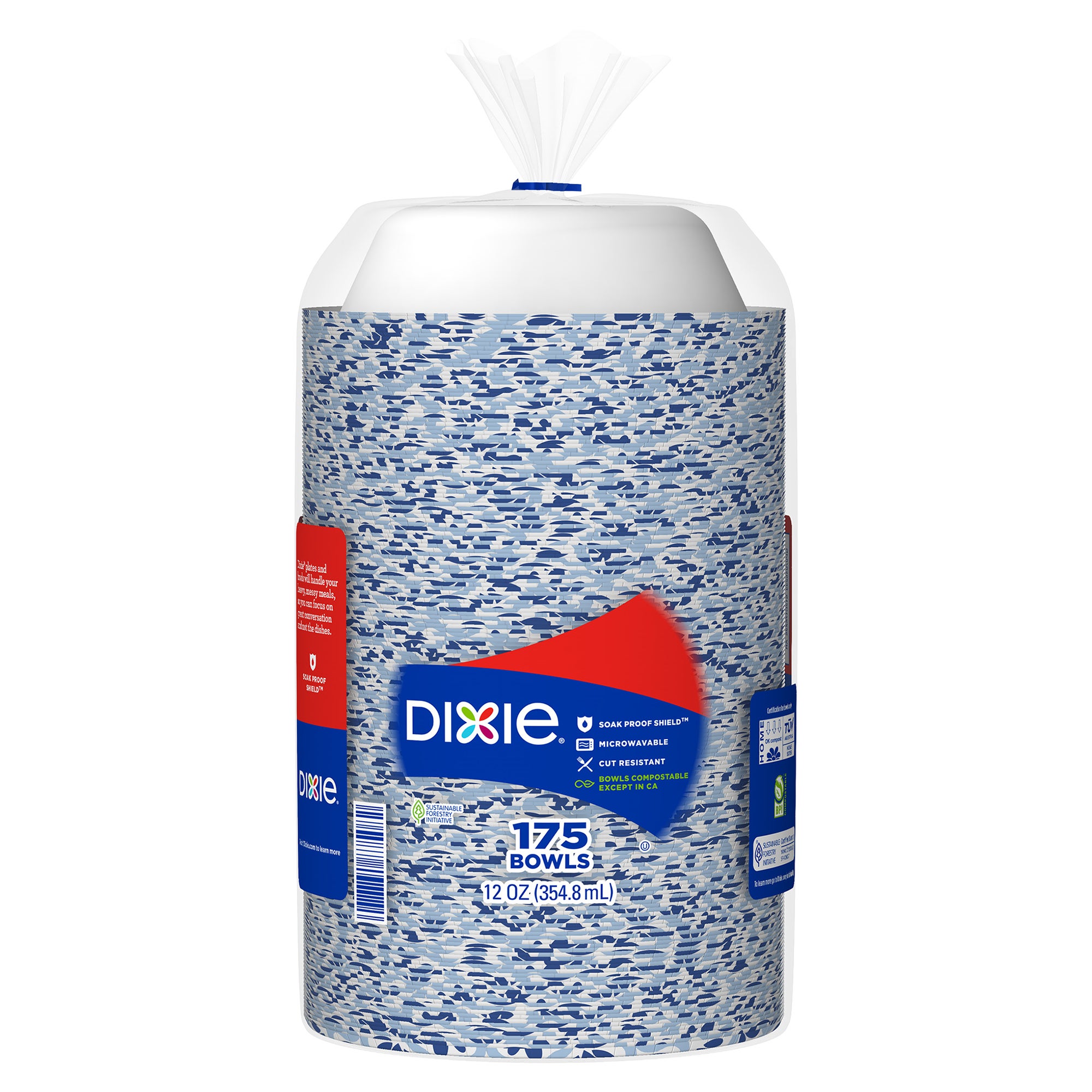 DIXIE 12 OUNCE PAPER BOWL 175 COUNT - Image 1
