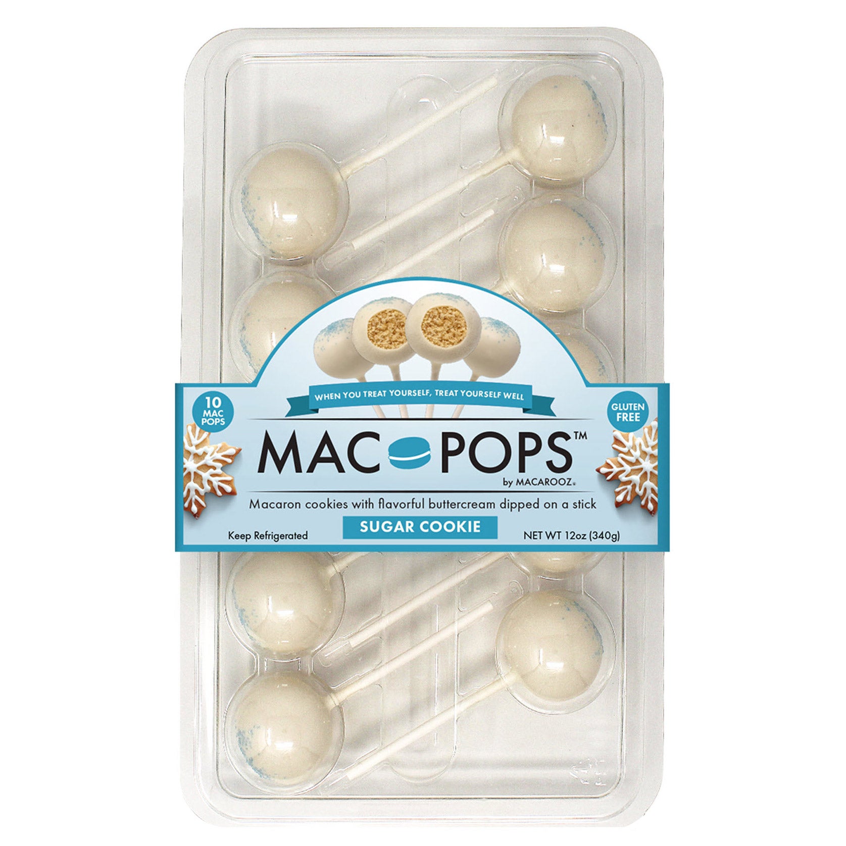 MACAROOZ SUGAR COOKIE MAC POP 10 COUNT - Image 1
