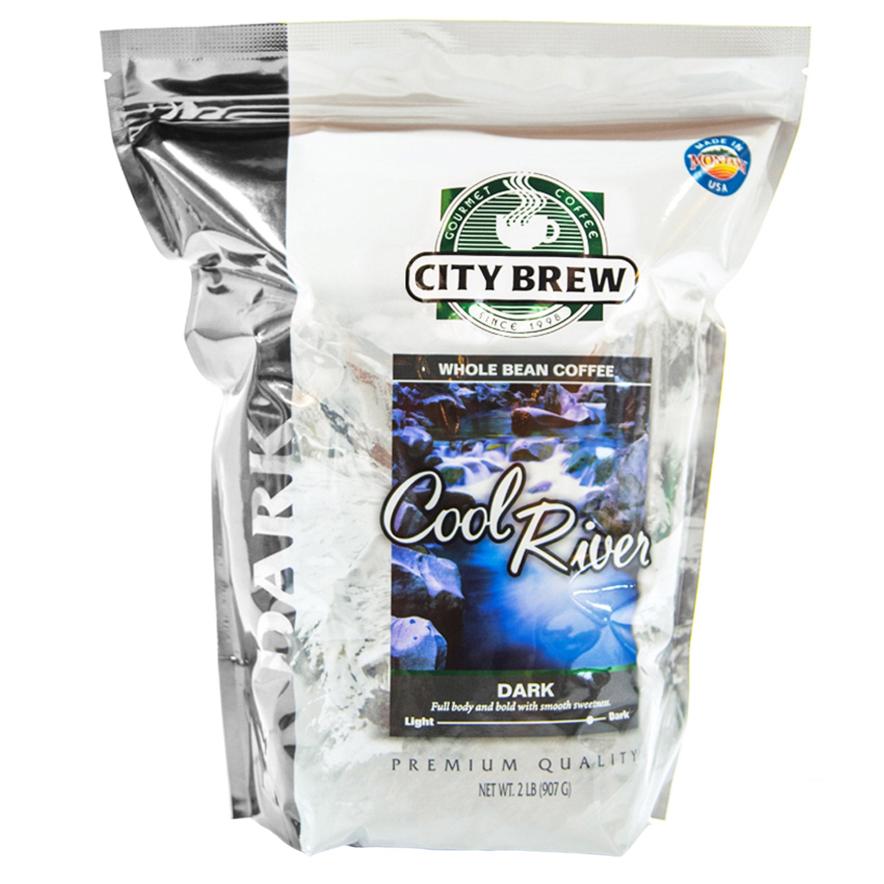 CITY BREW COFFEE COOL RIVER BLEND 2 LBS WHOLE BEAN
