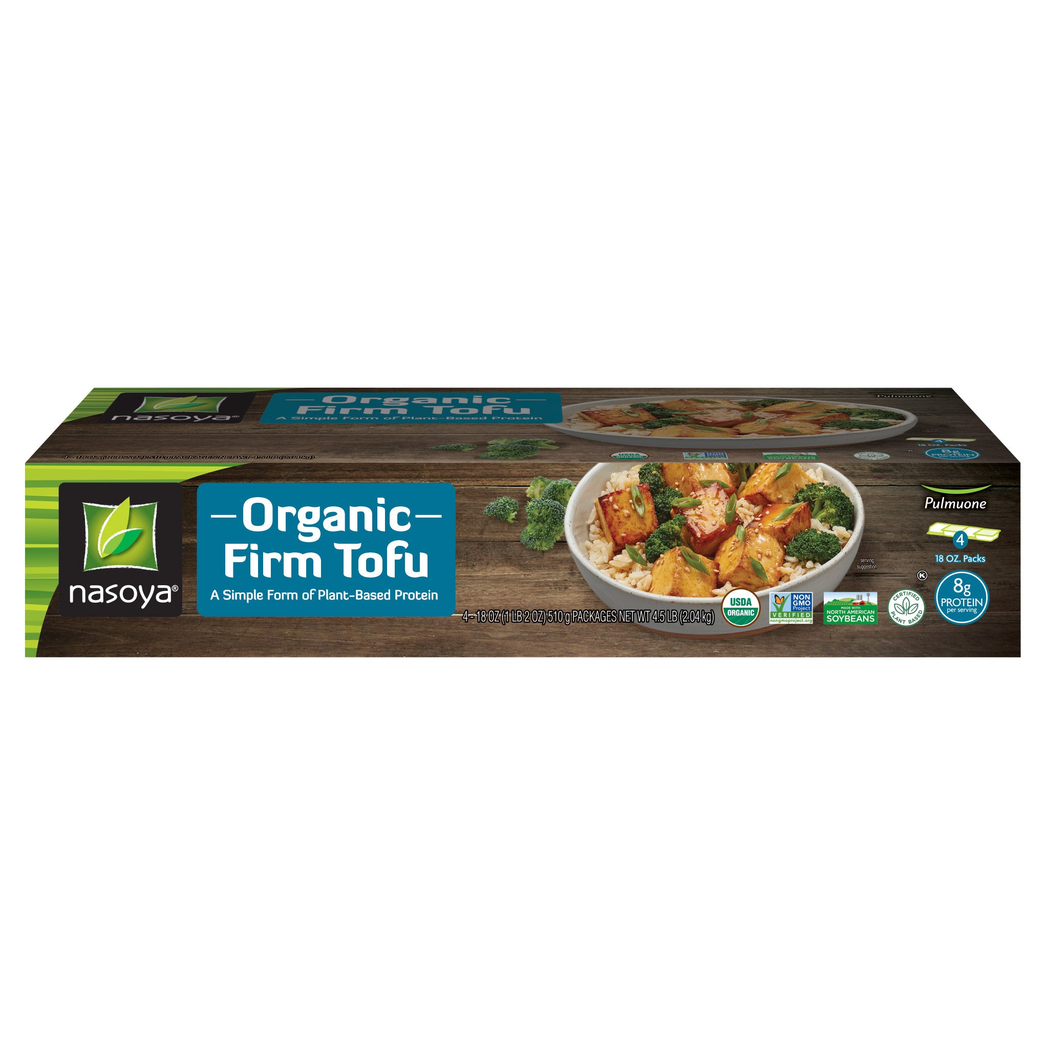 NASOYA ORGANIC FIRM TOFU 4/18 OZ - Image 1