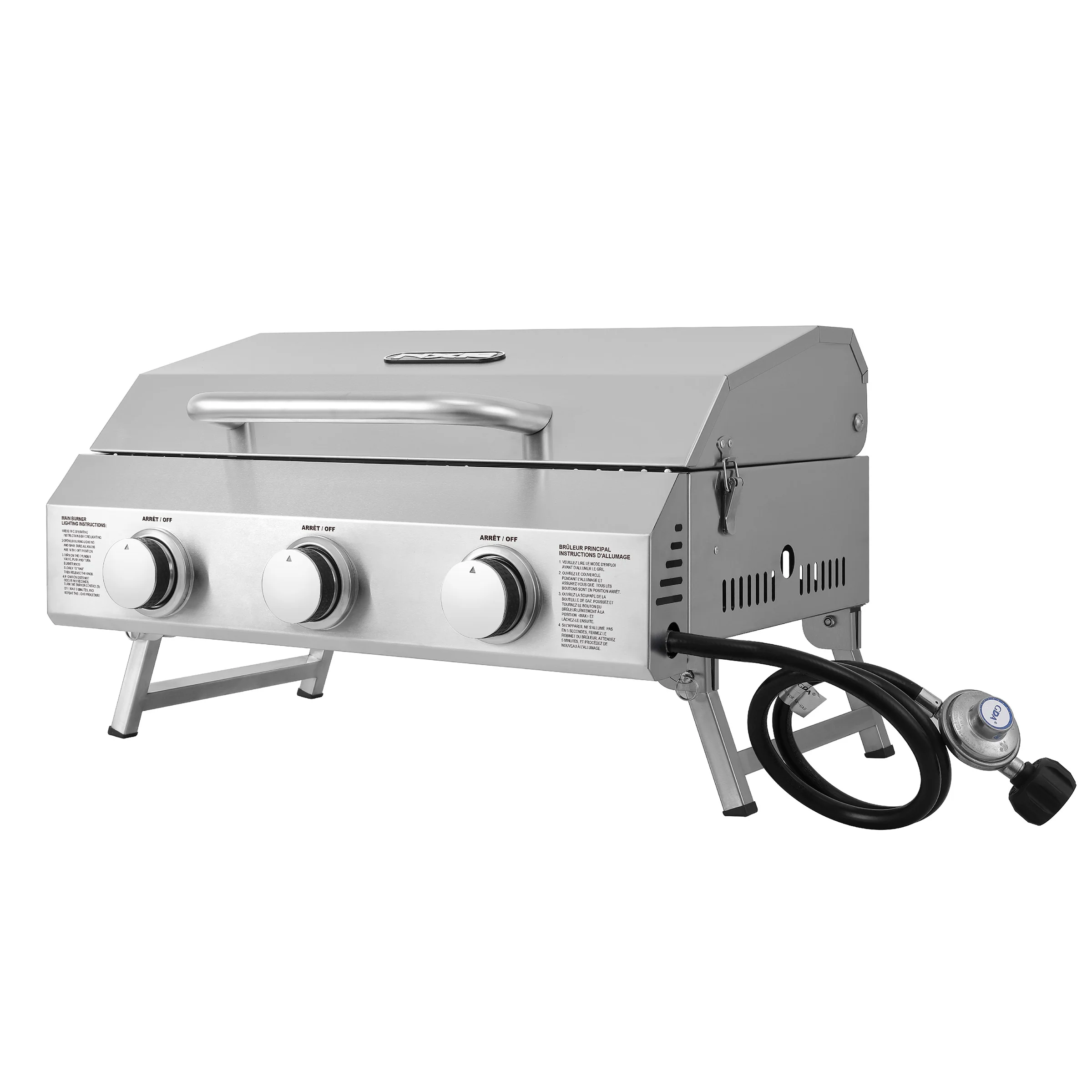 NXR 3 BURNER TABLETOP GAS GRILL