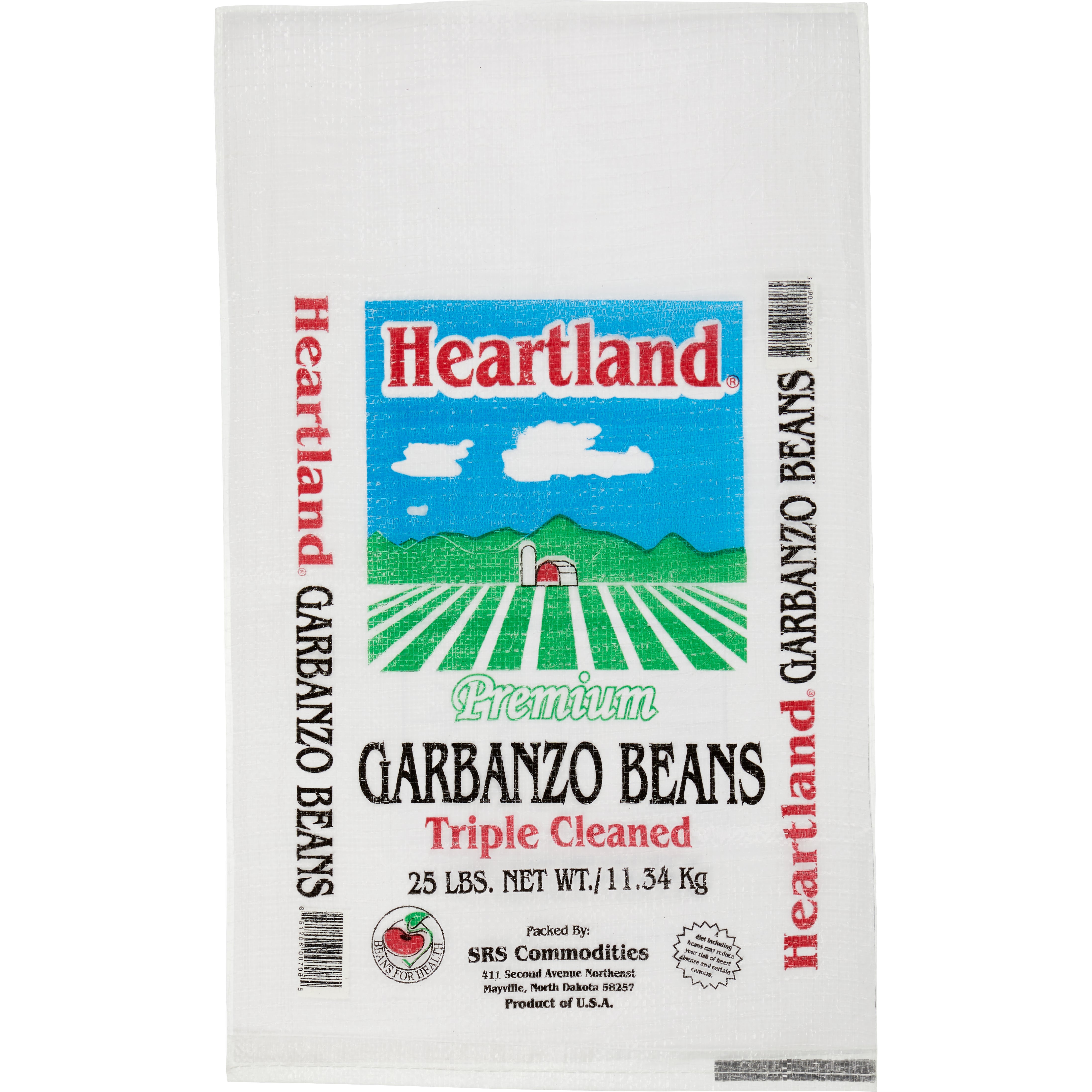 HEARTLAND GARBANZO BEANS 25 LB
