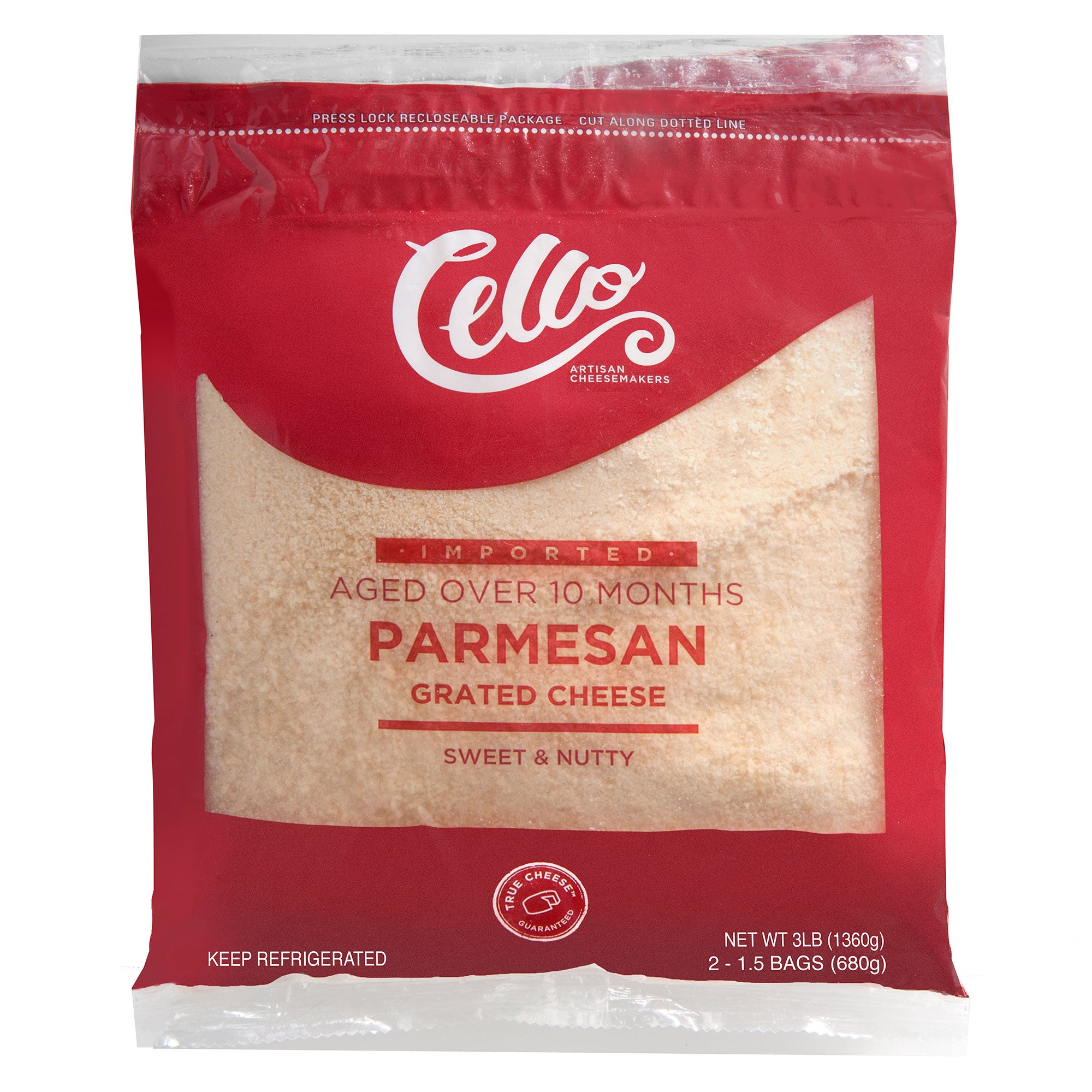 CELLO GRATED PARMESAN 2/24 OZ (3 LBS)