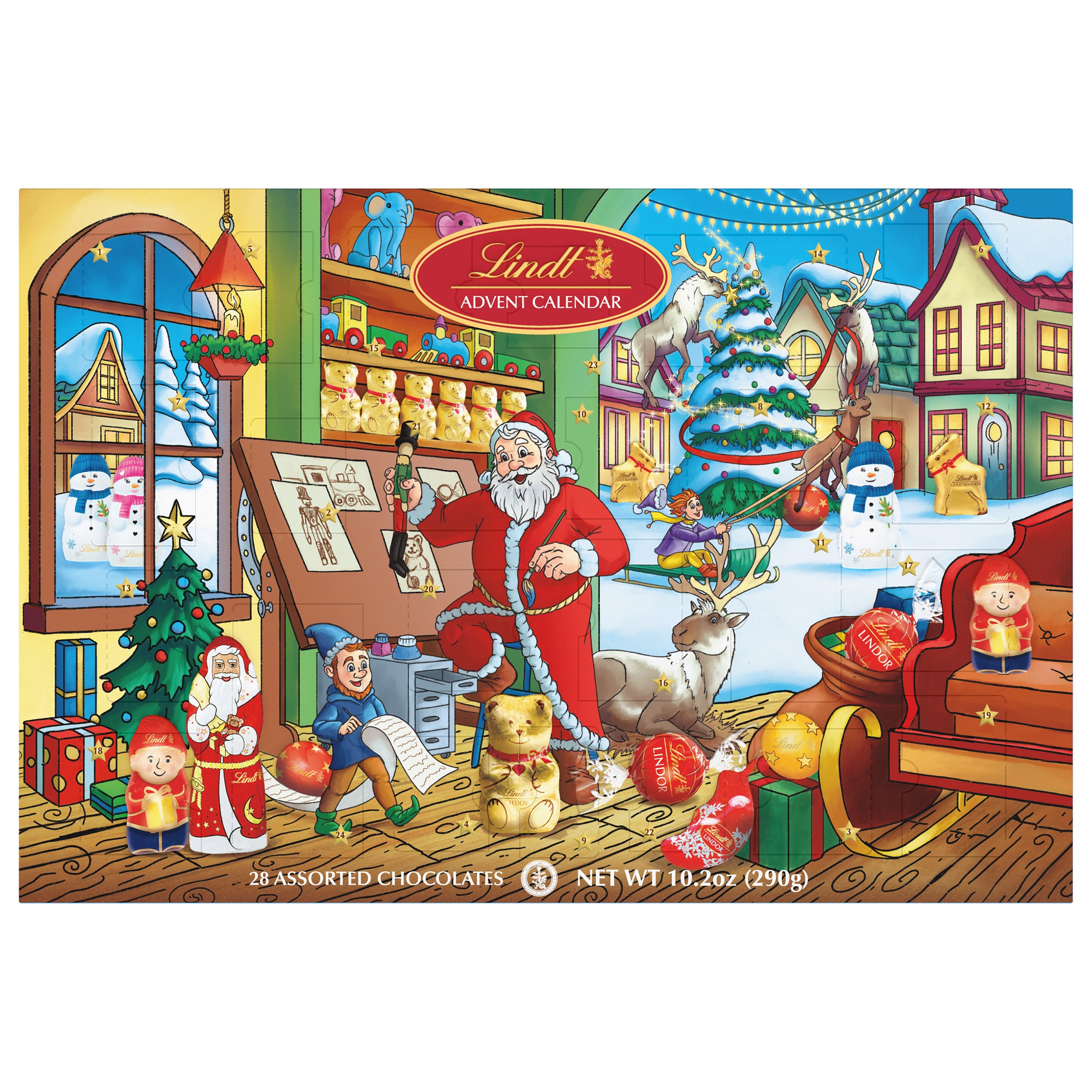 LINDT ADVENT CALENDAR 10.2 OZ (0.63 LB) - Image 1