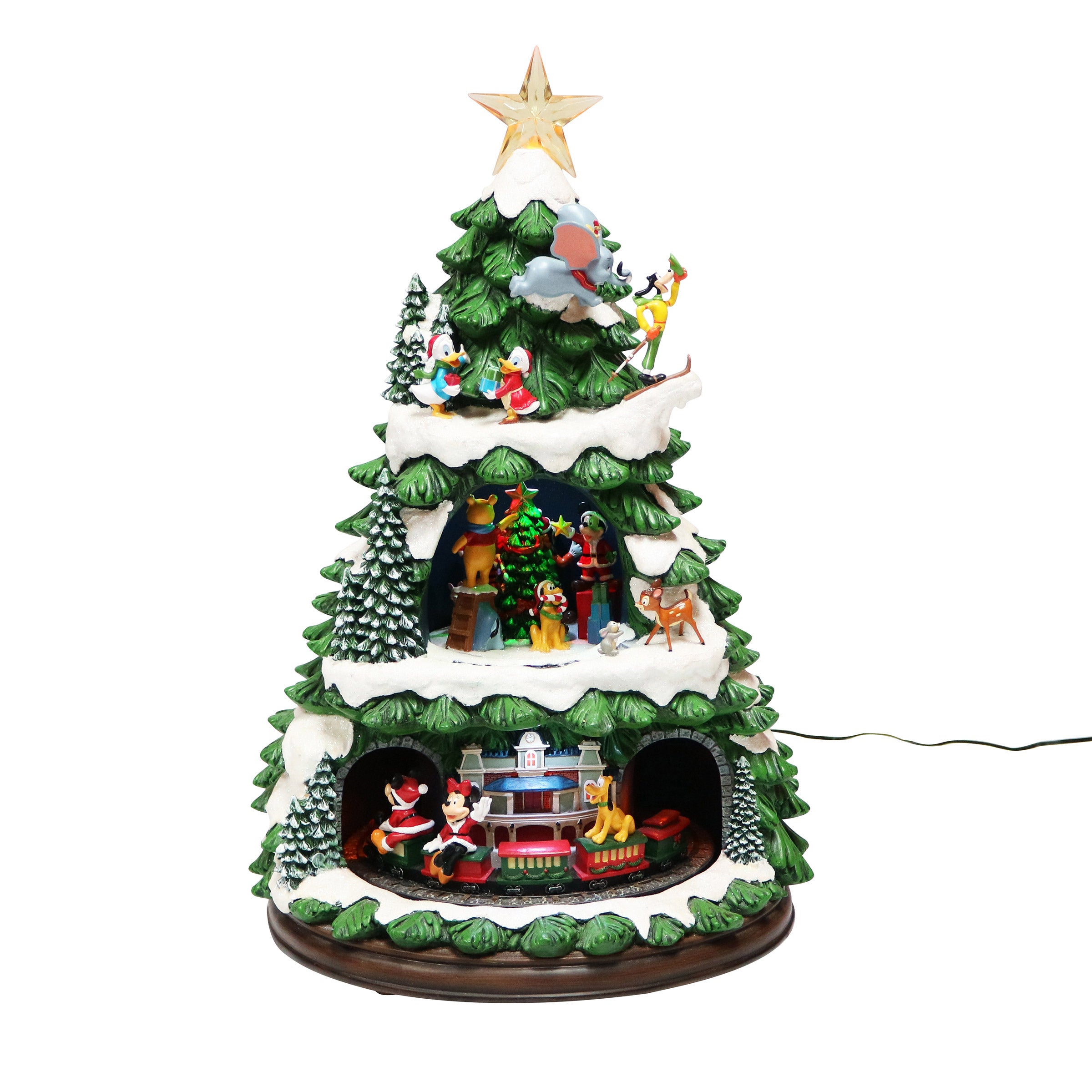 DISNEY ANIMATED TREE WITH LIGHTS & MUSIC ^