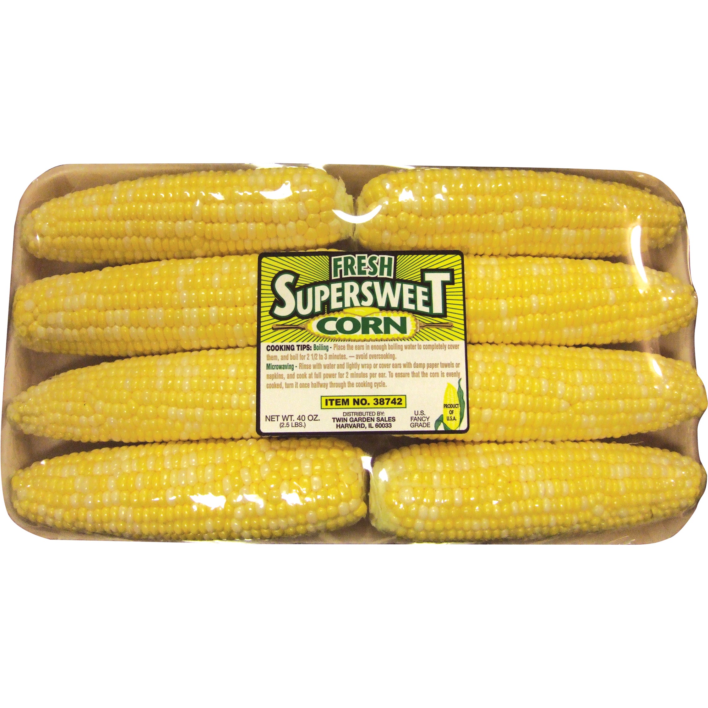 SUPER SWEET CORN FULLY HUSKED & TRIMMED 8 COUNT