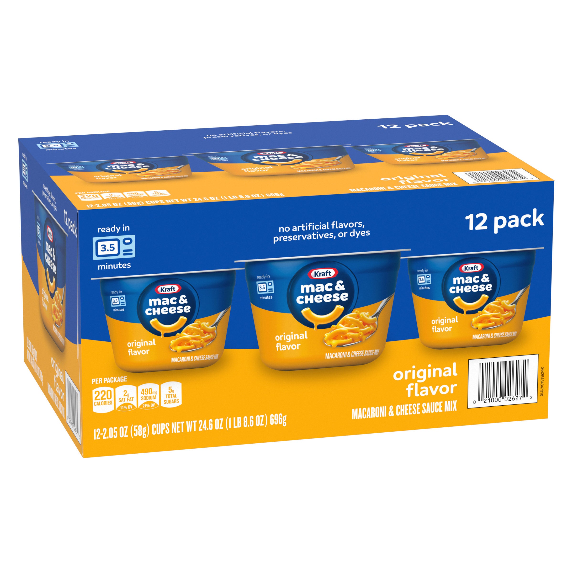 KRAFT MAC & CHEESE CUPS 12/2.05 OZ - Image 1