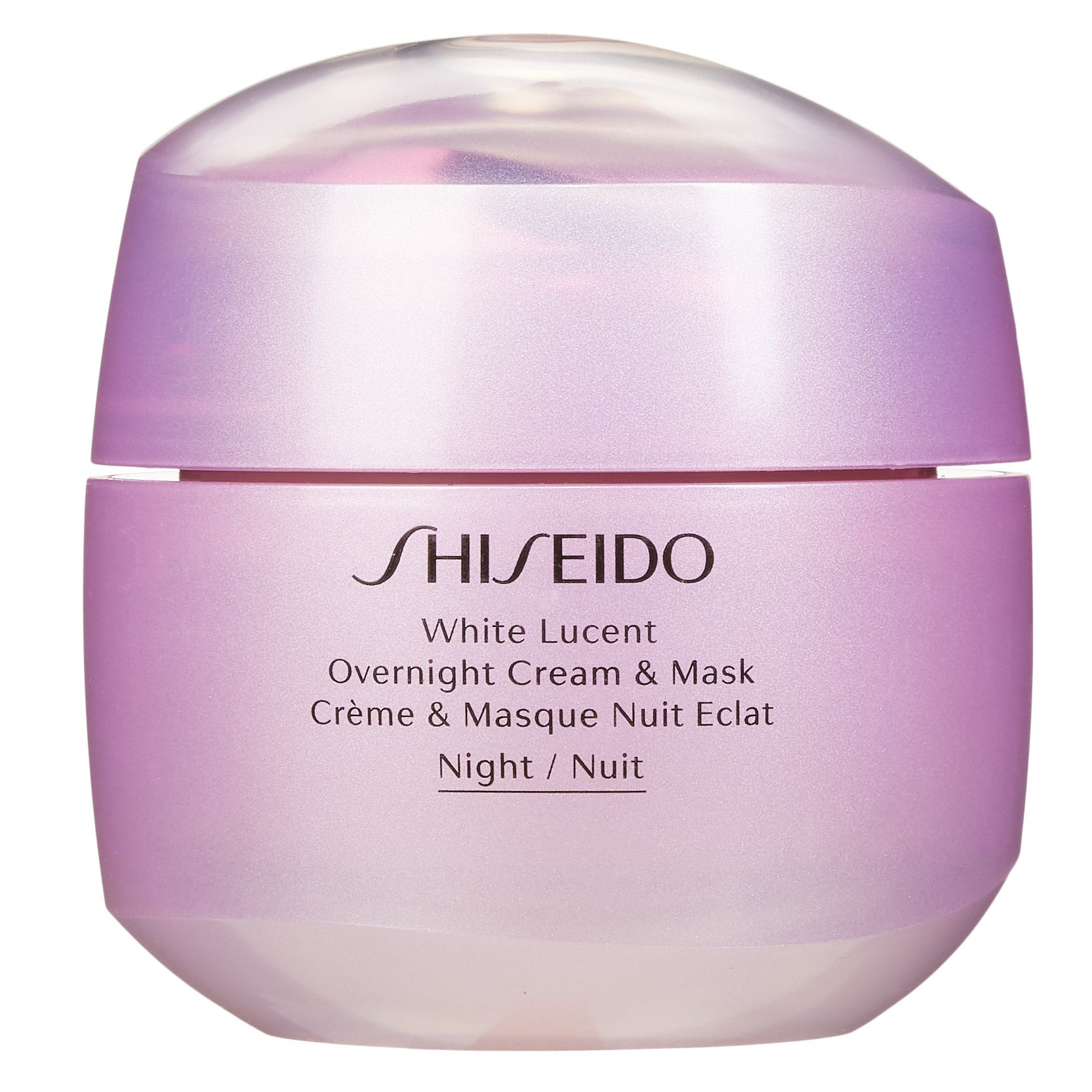 SHISEIDO WHITE LUCENT OVERNIGHT CREAM & MASK 2.6 OZ