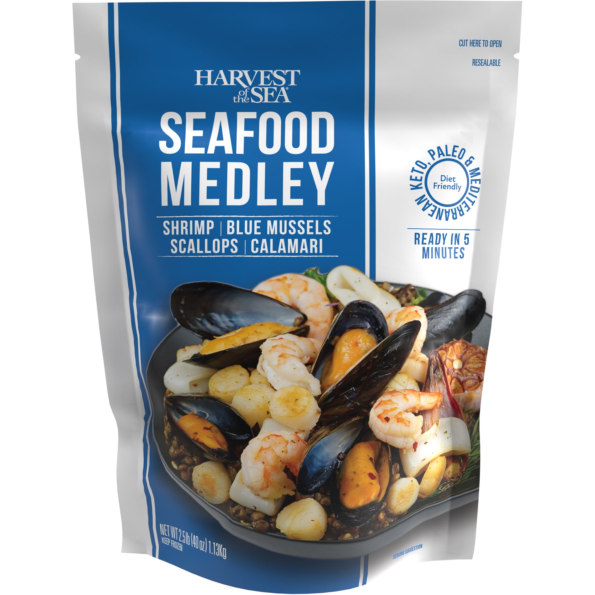 HARVEST OF THE SEA SEAFOOD MEDLEY 2.5 POUNDS - Image 1
