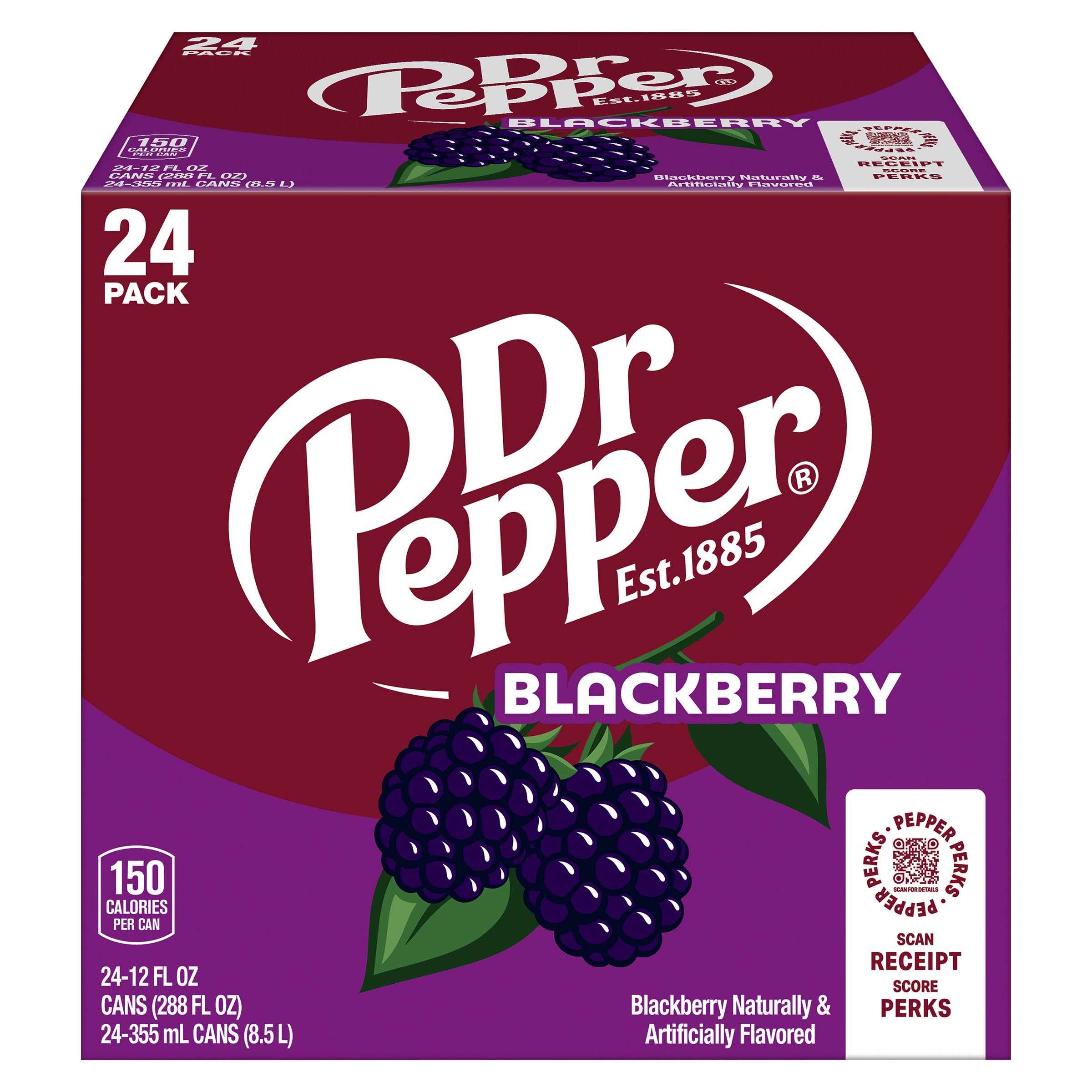 DR PEPPER BLACKBERRY 24 CT / 12 OZ - Image 1