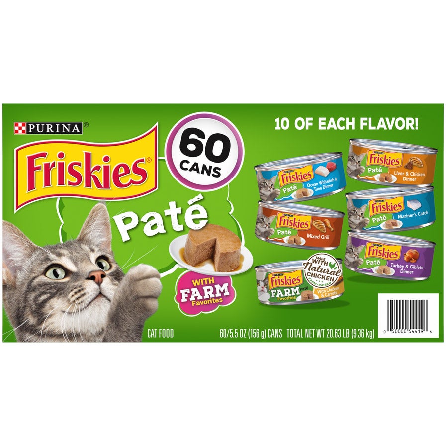 FRISKIES FARM FAVORITES PATE 60 CT