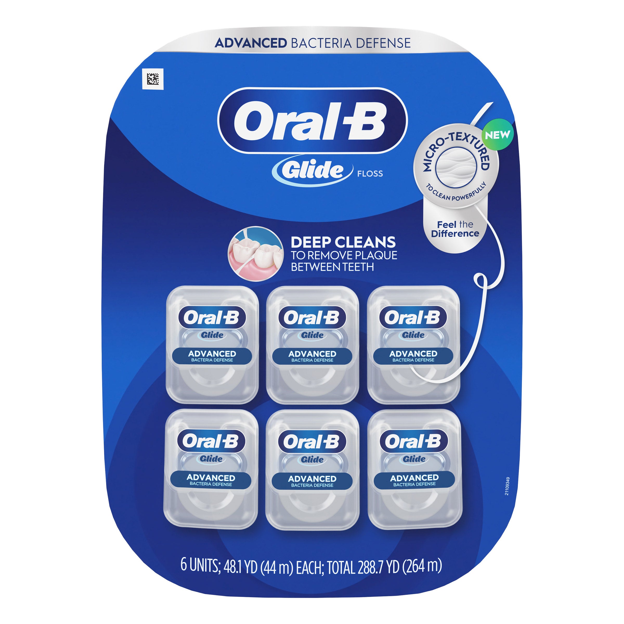 ORAL-B GLIDE ADVANCED FLOSS 6 PACK - Image 1