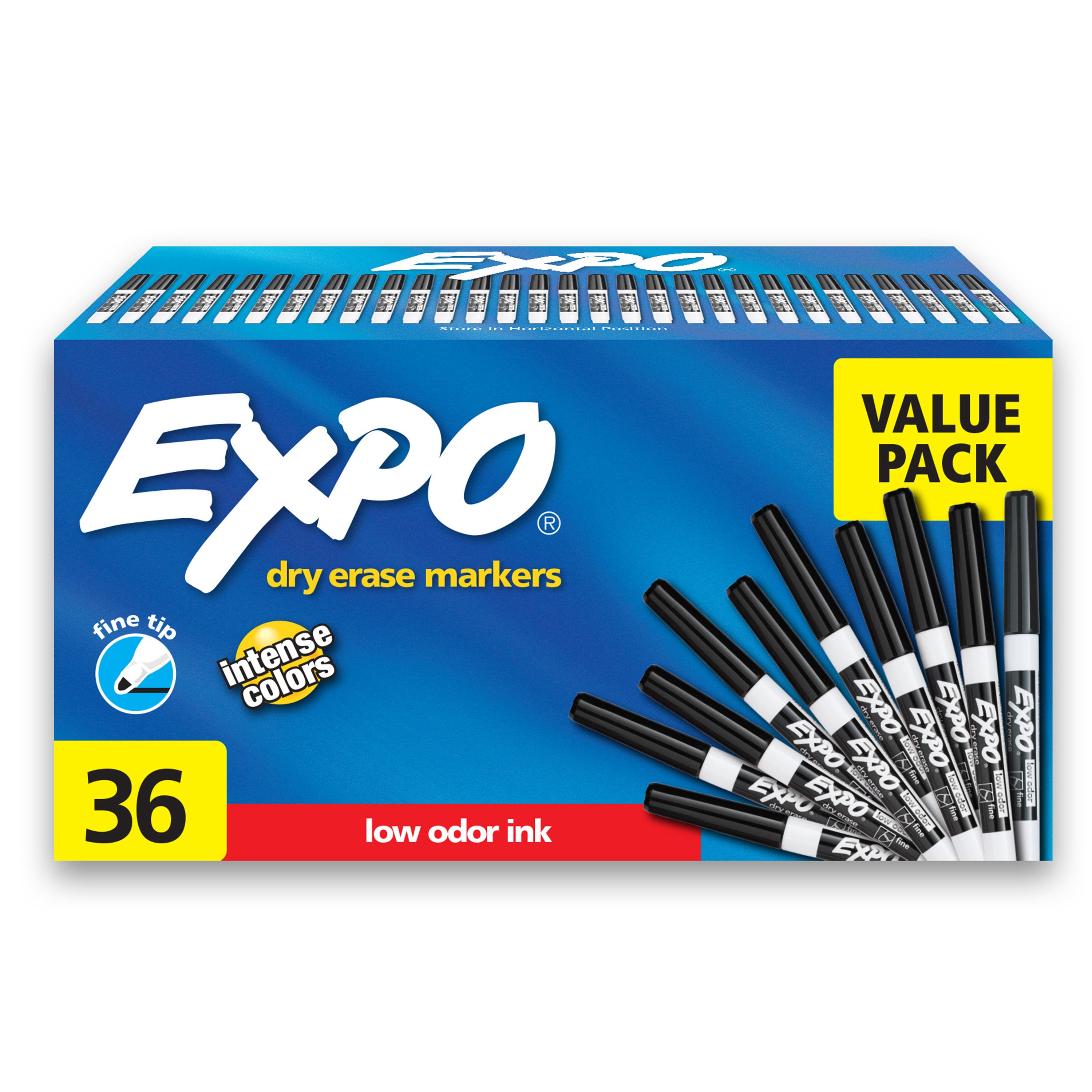 EXPO FINE POINT BLACK DRY ERASE MARKRS SAN1921062 - Image 1