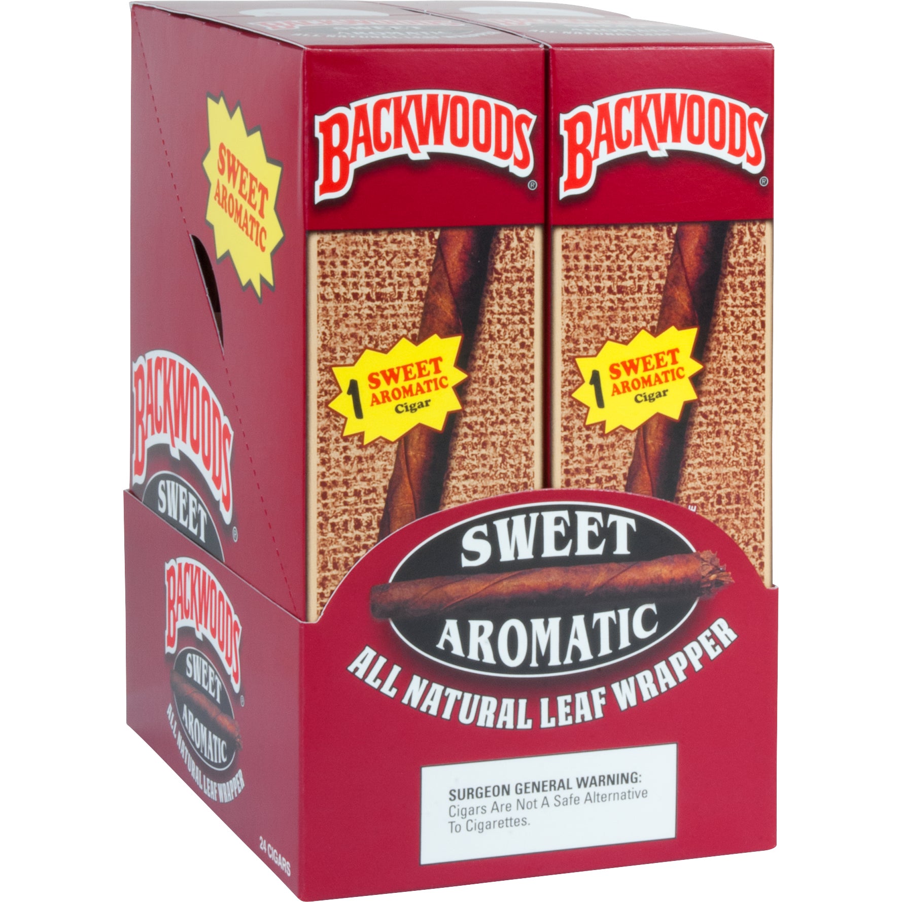 BACKWOODS SWEET AROMATIC SINGLES 24 UPR - Image 1