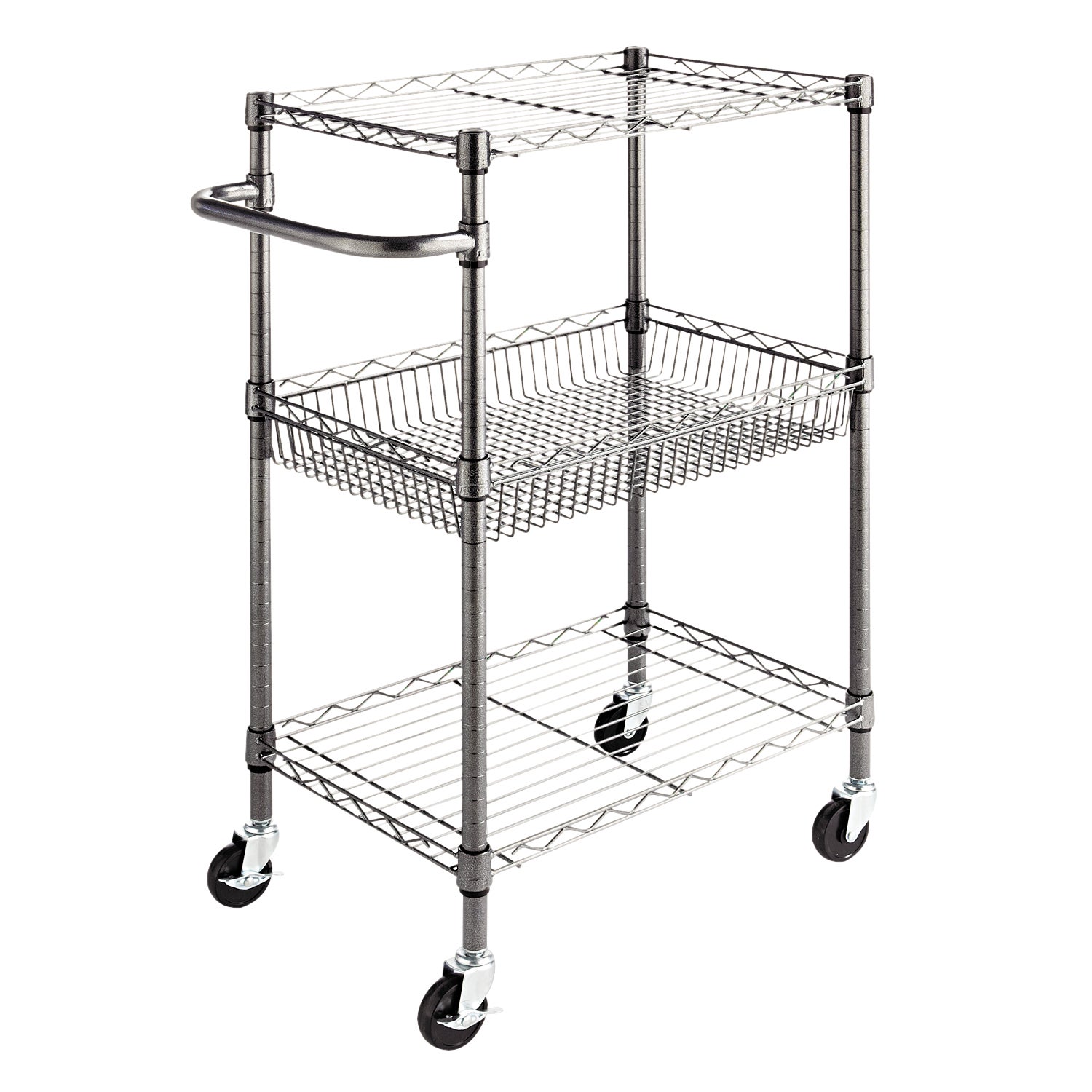 ALERA WIRE ROLLING CART3TIER ALESW342416BA - Image 1