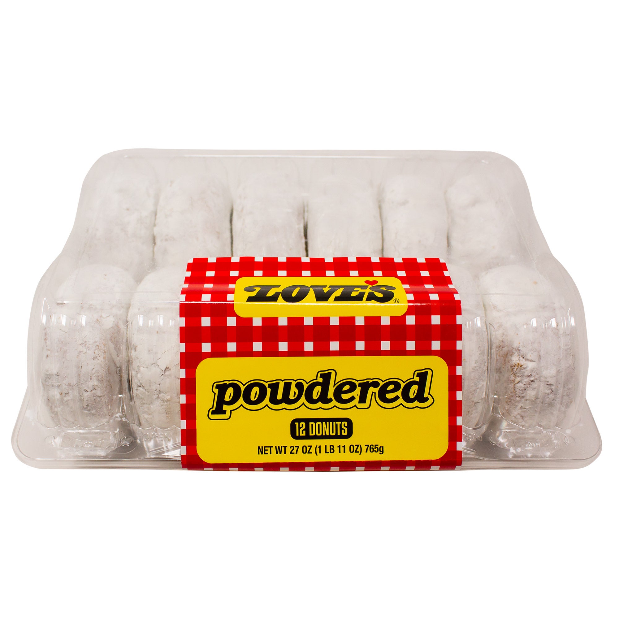 LOVE'S POWDERED DONUTS 12CT 24OZ.