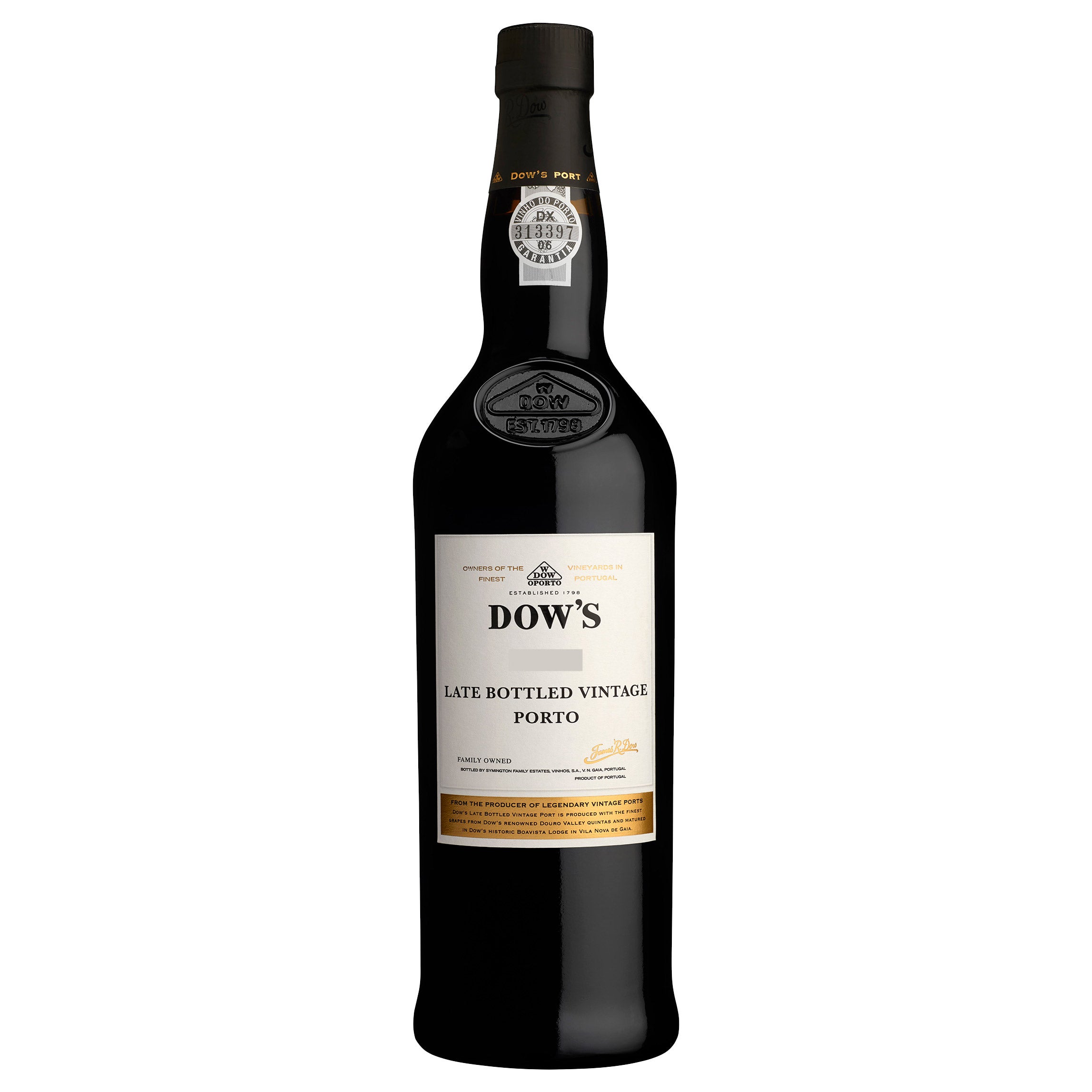 DOW'S PORT LATE BOTTLED VINTAGE PORTUGAL 750 ML