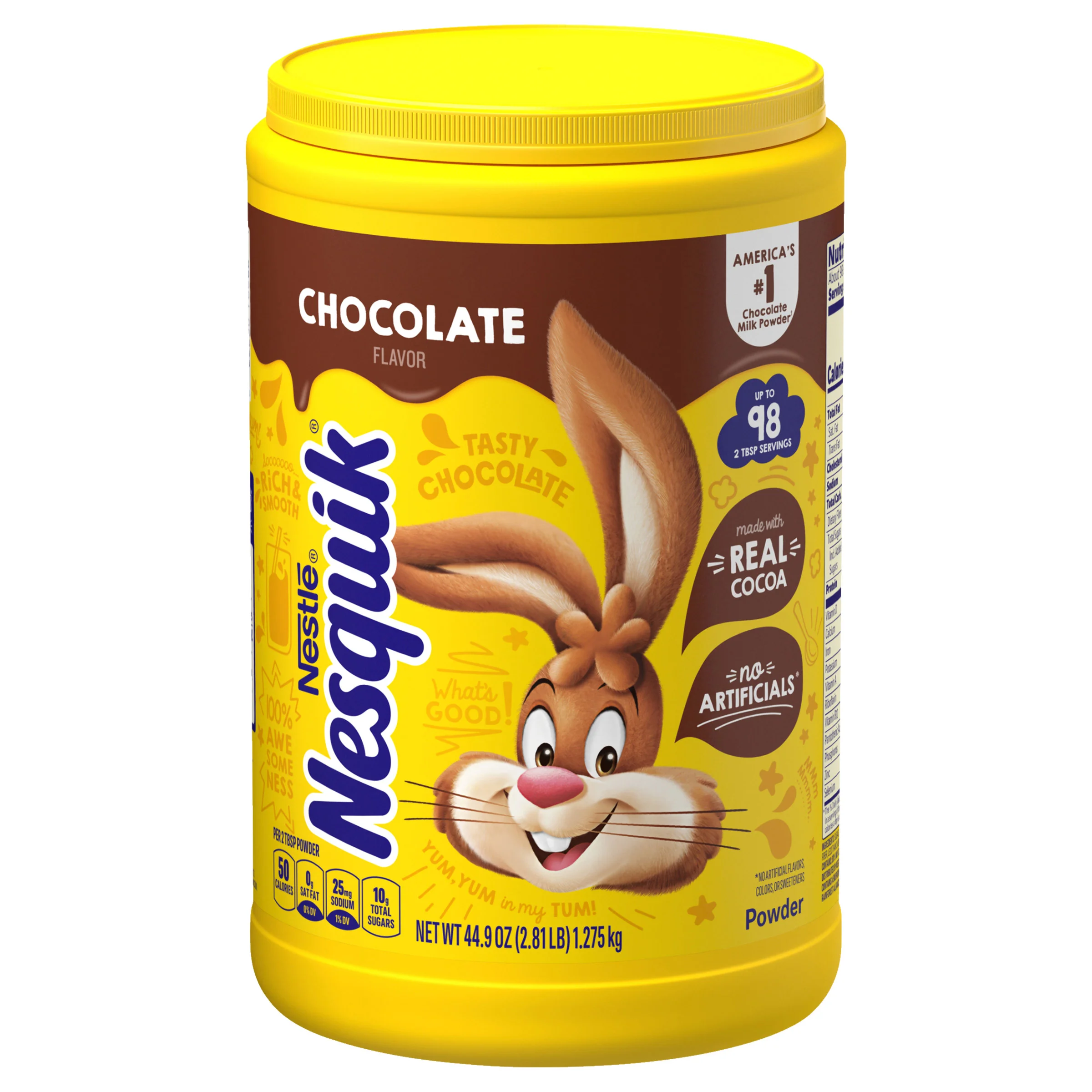 NESQUIK CHOCOLATE POWDER 44.90 OUNCES - Image 1