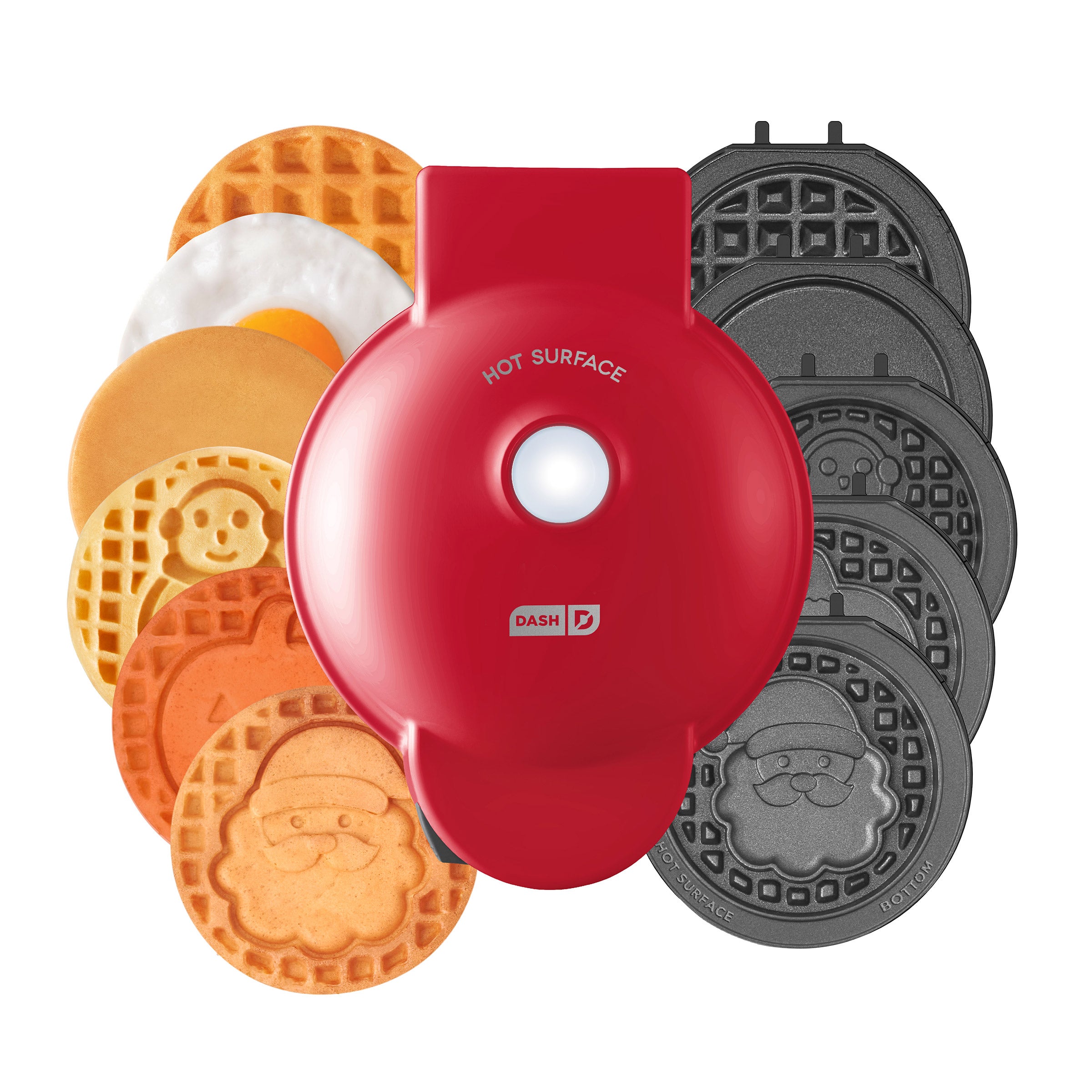 DASH MINI WAFFLE MAKER WITH REMOVABLE PLATES