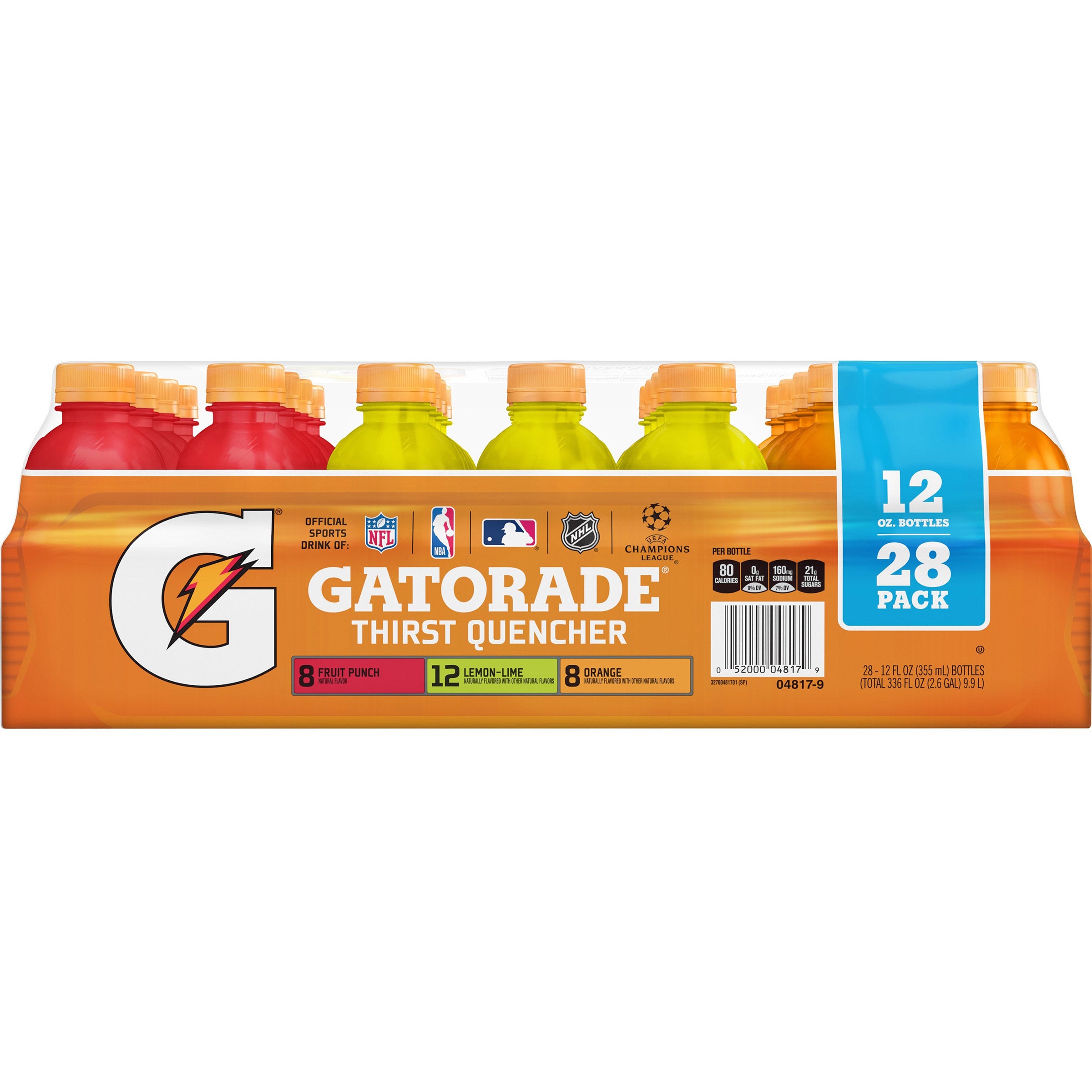 GATORADE ORIGINAL VARIETY 28 CT / 12 OZ