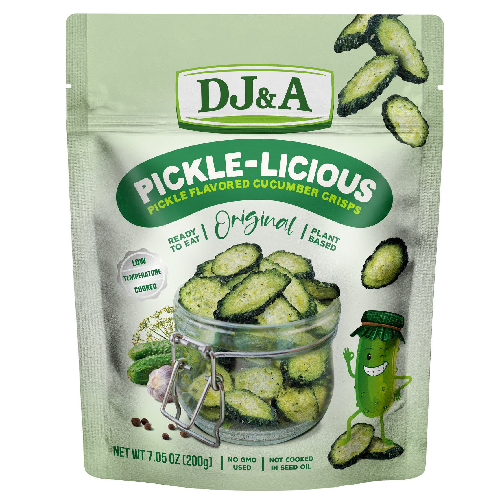 DJ+A PICKLE-LICIOUS CUCUMBER CRISPS 7.05 OZ