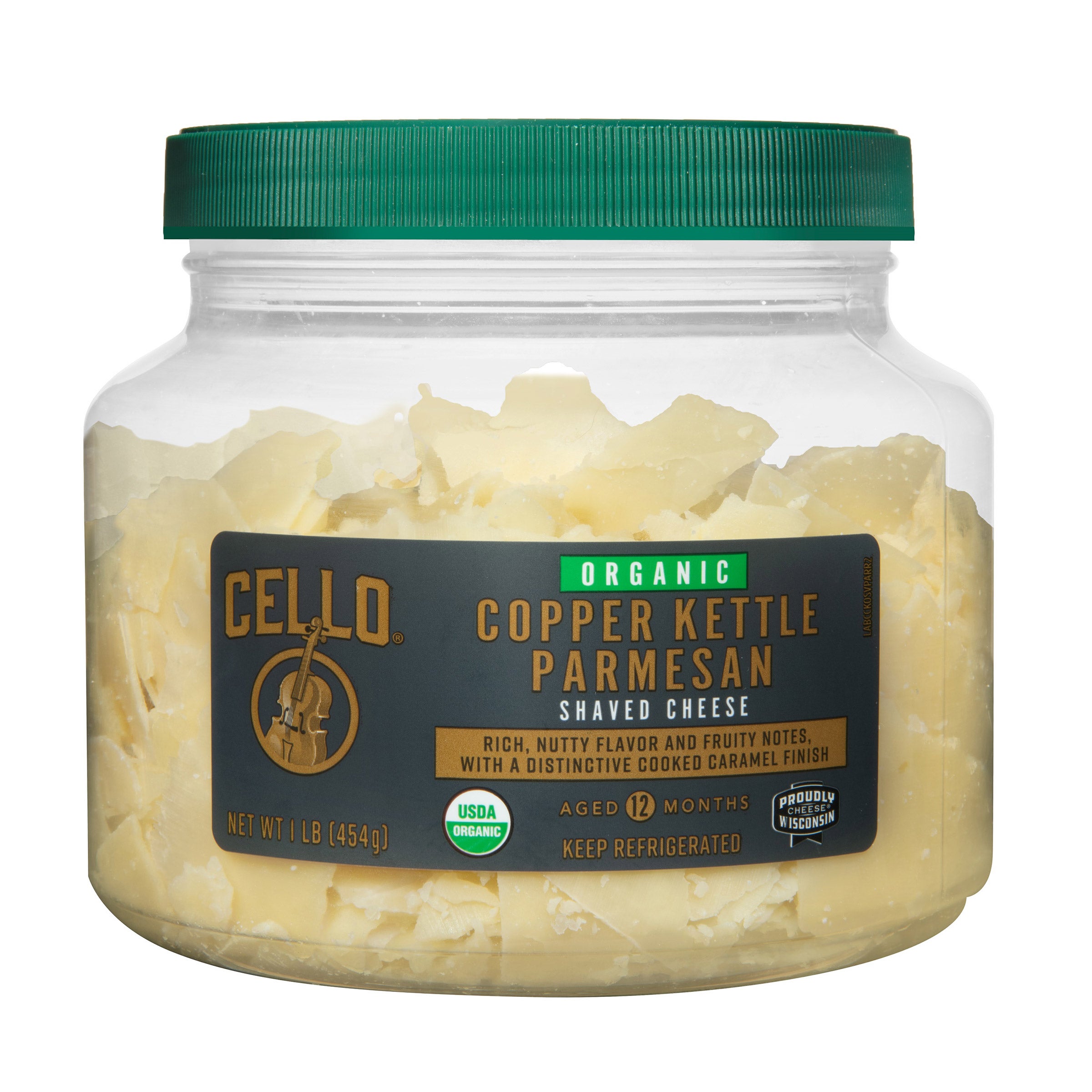 CELLO COPPER KETTLE ORGANIC SHAVED PARM 1LB