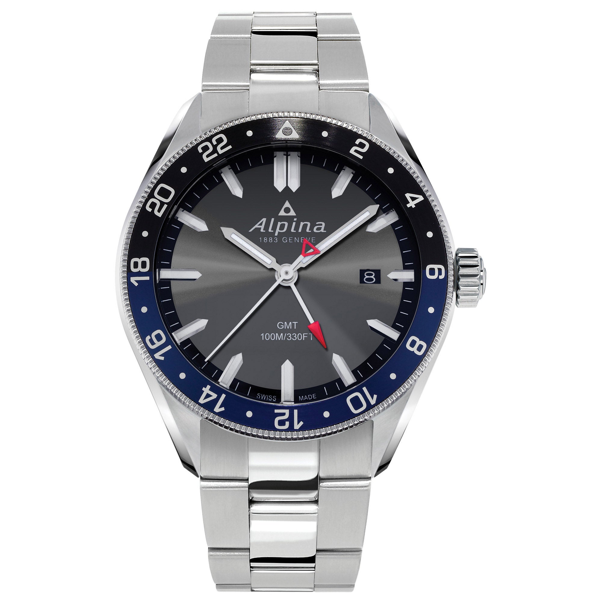 ALPINA ALPINER STAINLESS STEEL QUARTZ MENS WATCH