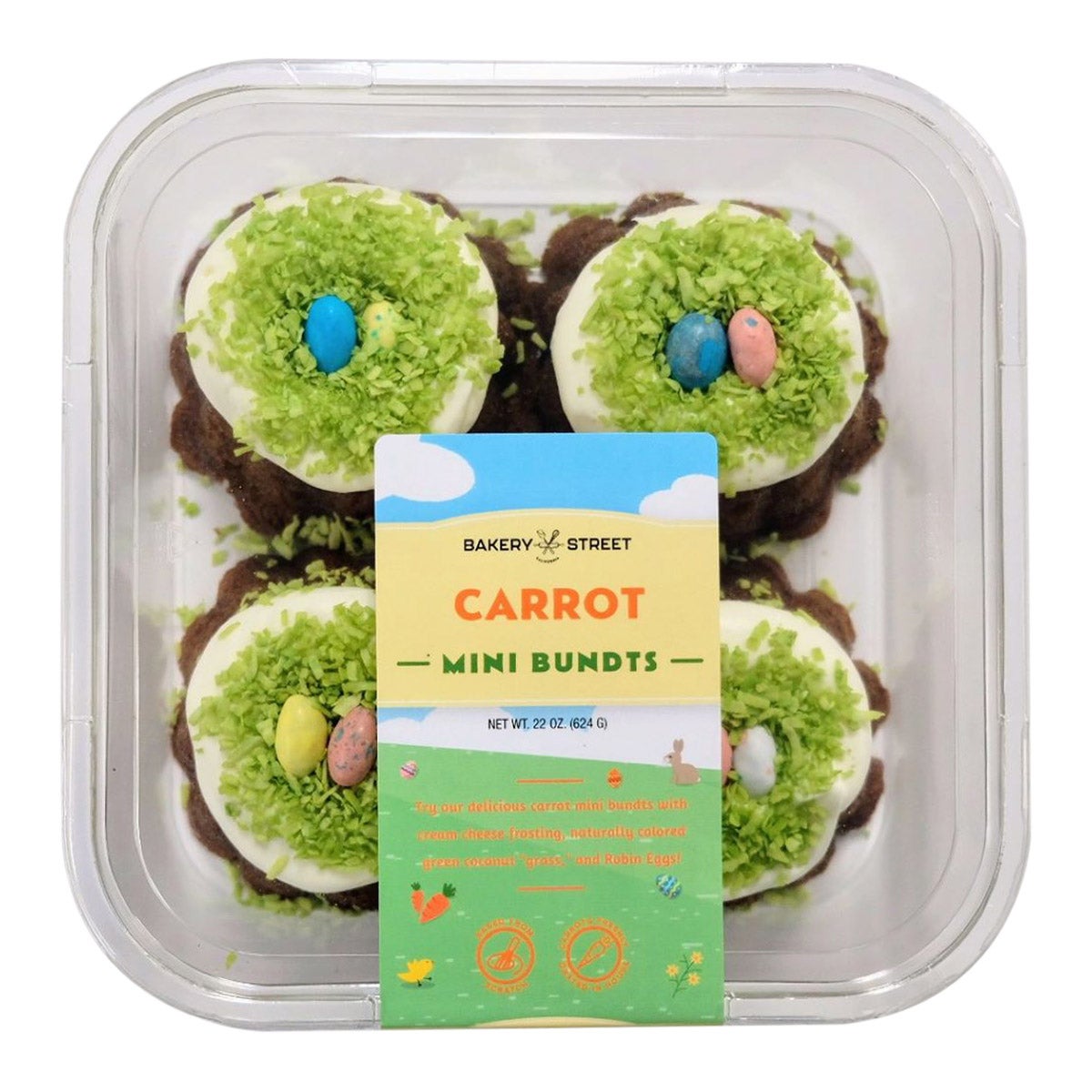 BAKERY STREET EASTER CARROT MINI BUNDT 22 OZ - Image 1