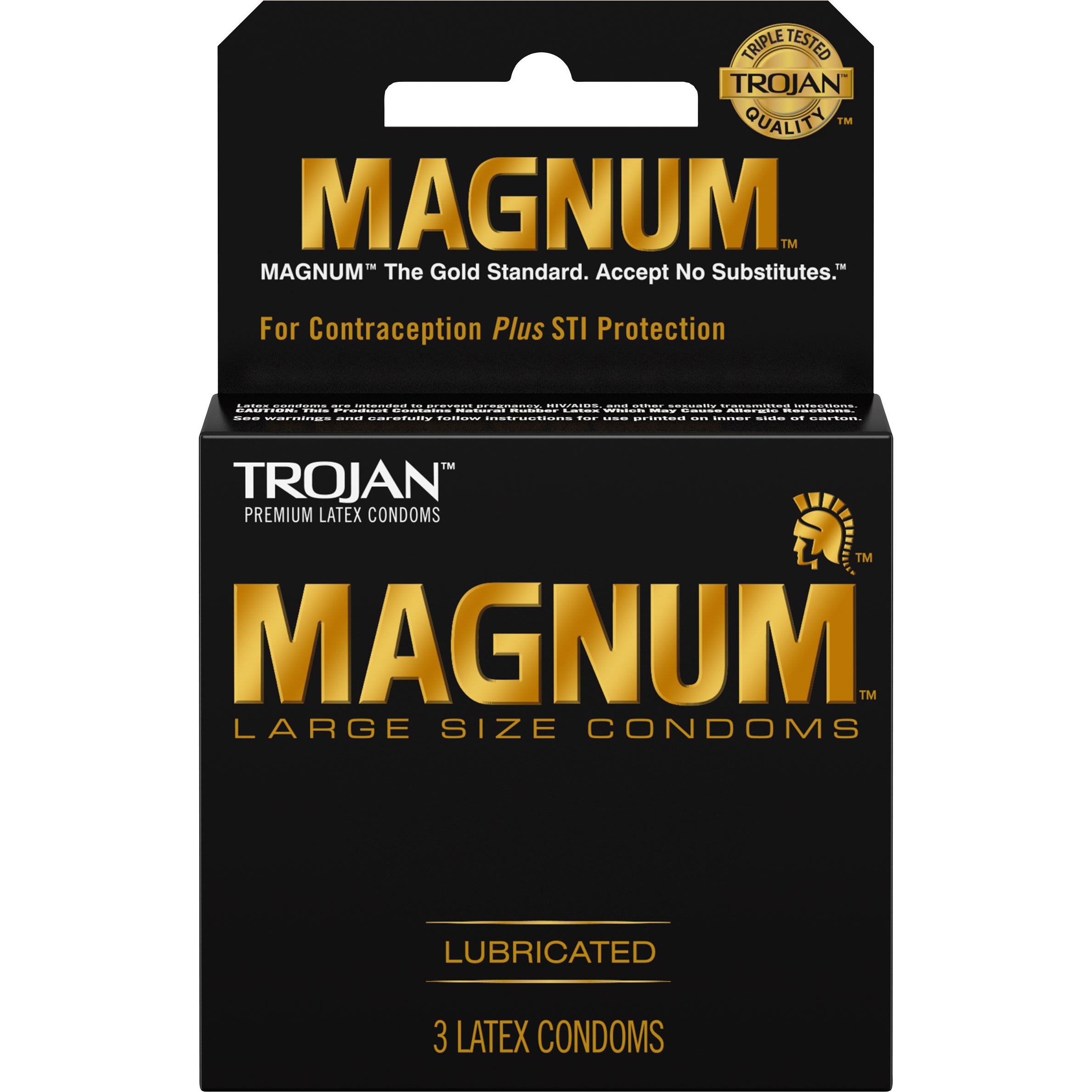 TROJAN MAGNUM LARGE SIZE LATEX CONDOMS 18CT