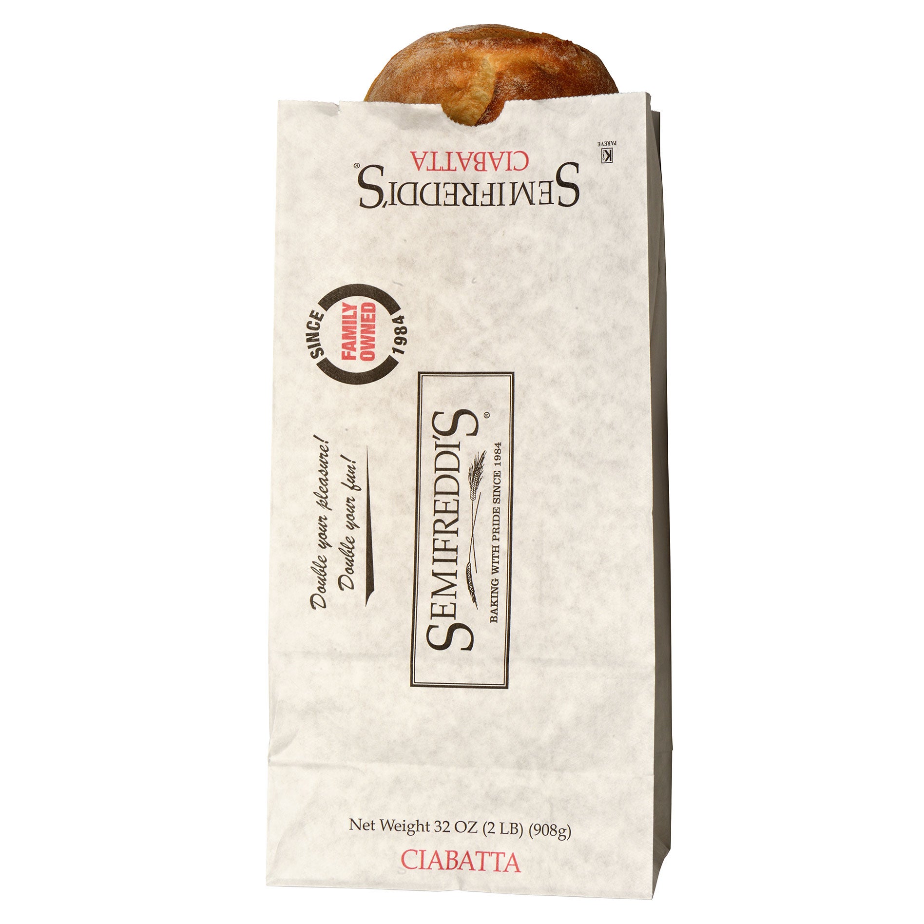 SEMIFREDDI'S CIABATTA 2 PACK 16 OUNCES EACH