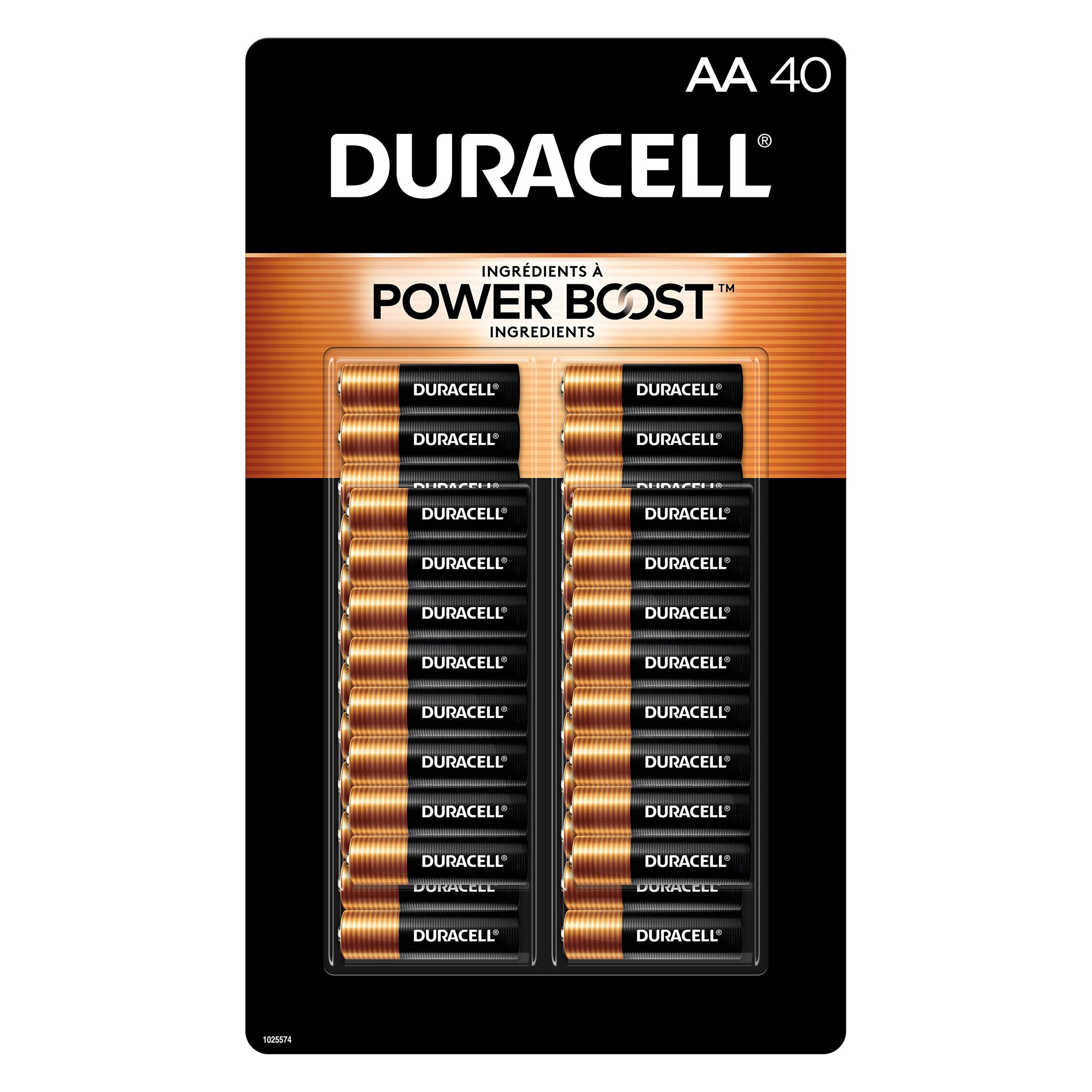 DURACELL POWER BOOST ALKALINE BATTERIES AA 40PK - Image 1