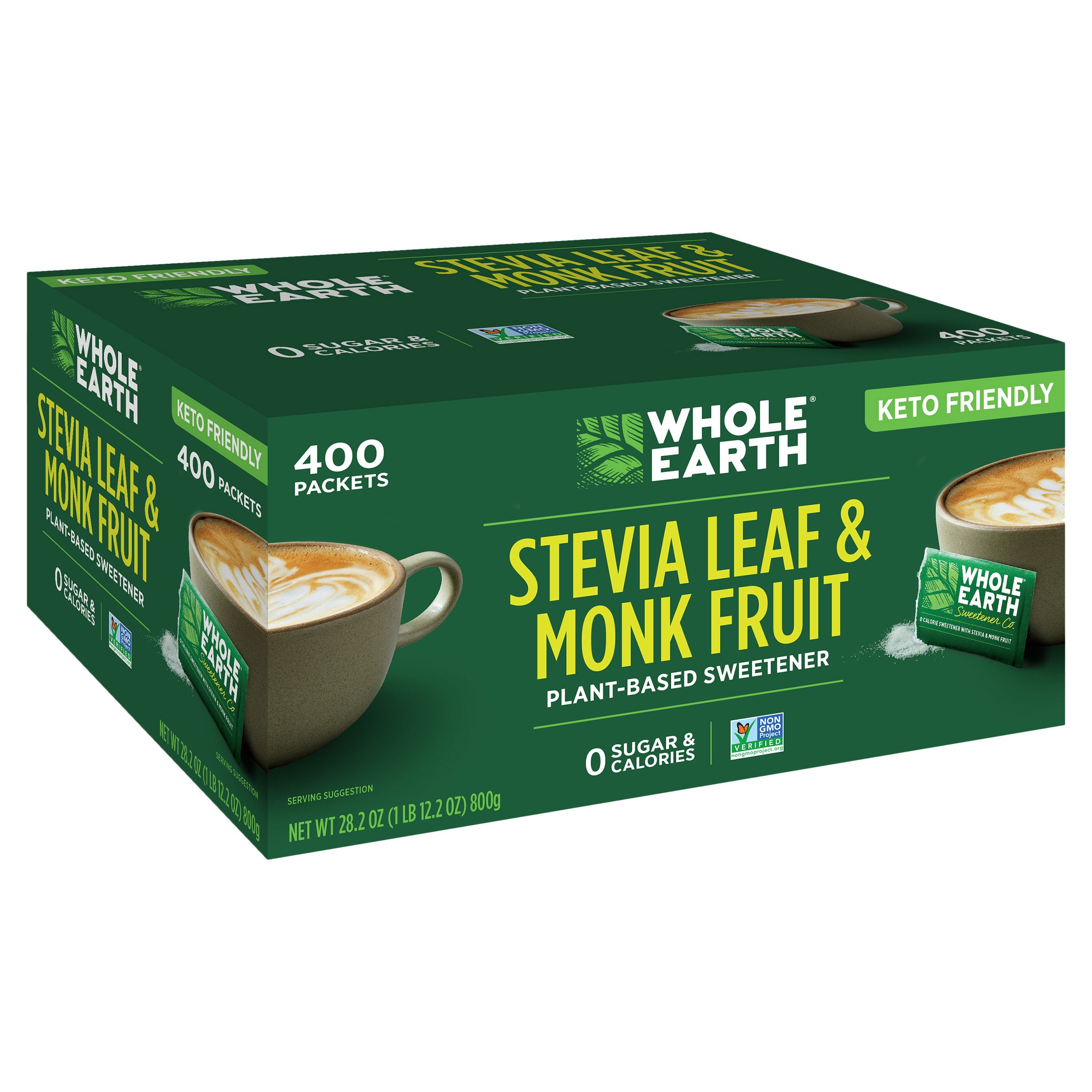 WHOLE EARTH STEVIA & MONK FRUIT 400 CT - Image 1