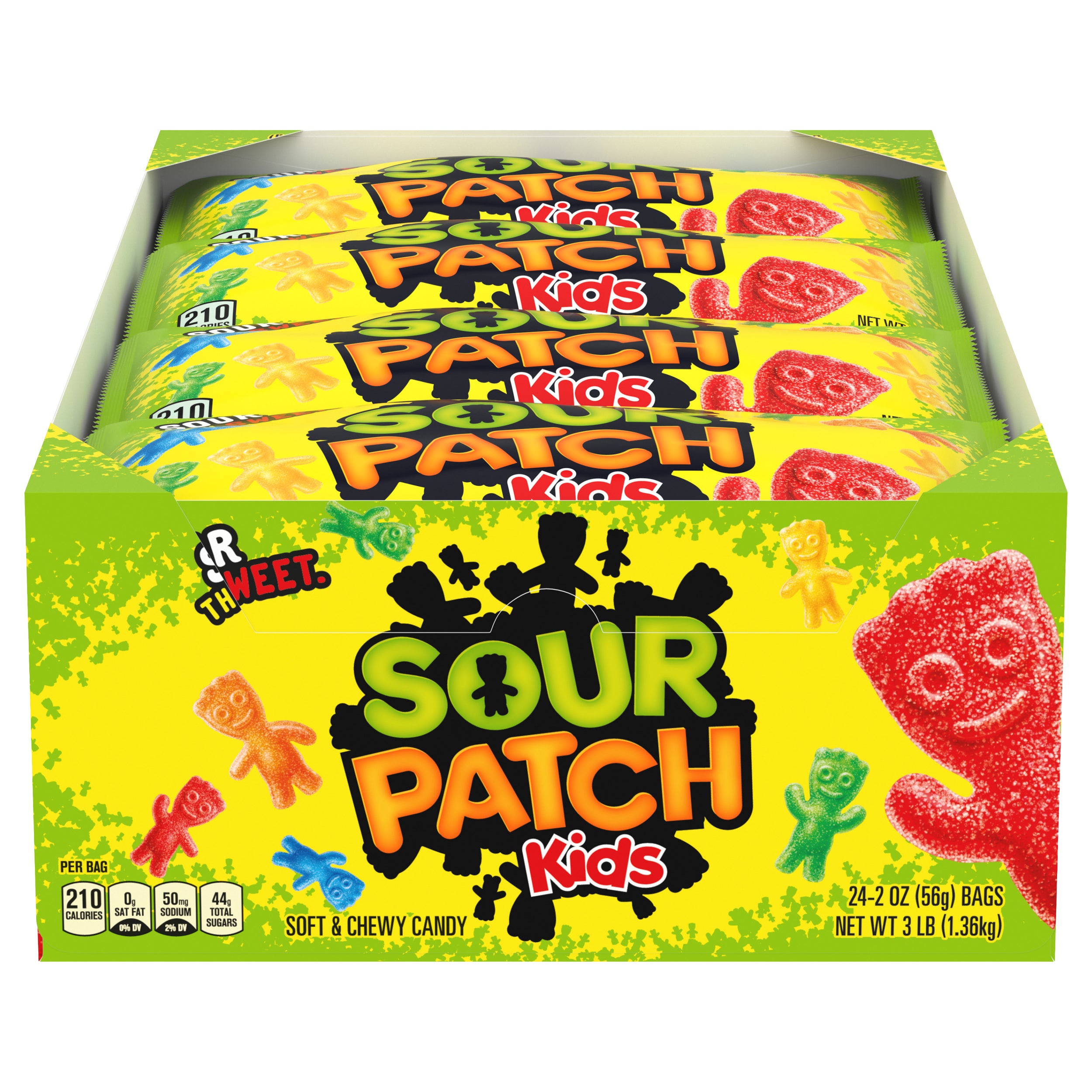 SOUR PATCH KIDS SOFT AND CHEWY CANDY 24 CT/2 OZ - Image 1
