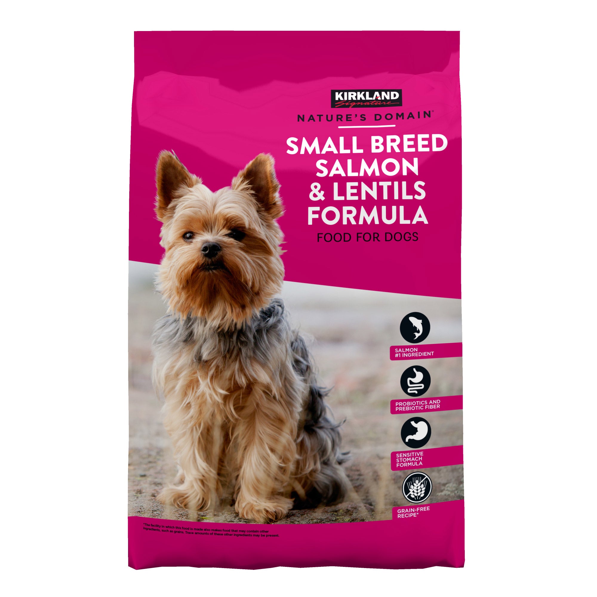 KS NATURE'S DOMAIN SALMON & LENTIL SM BREED DOG FOOD 20LB - Image 1