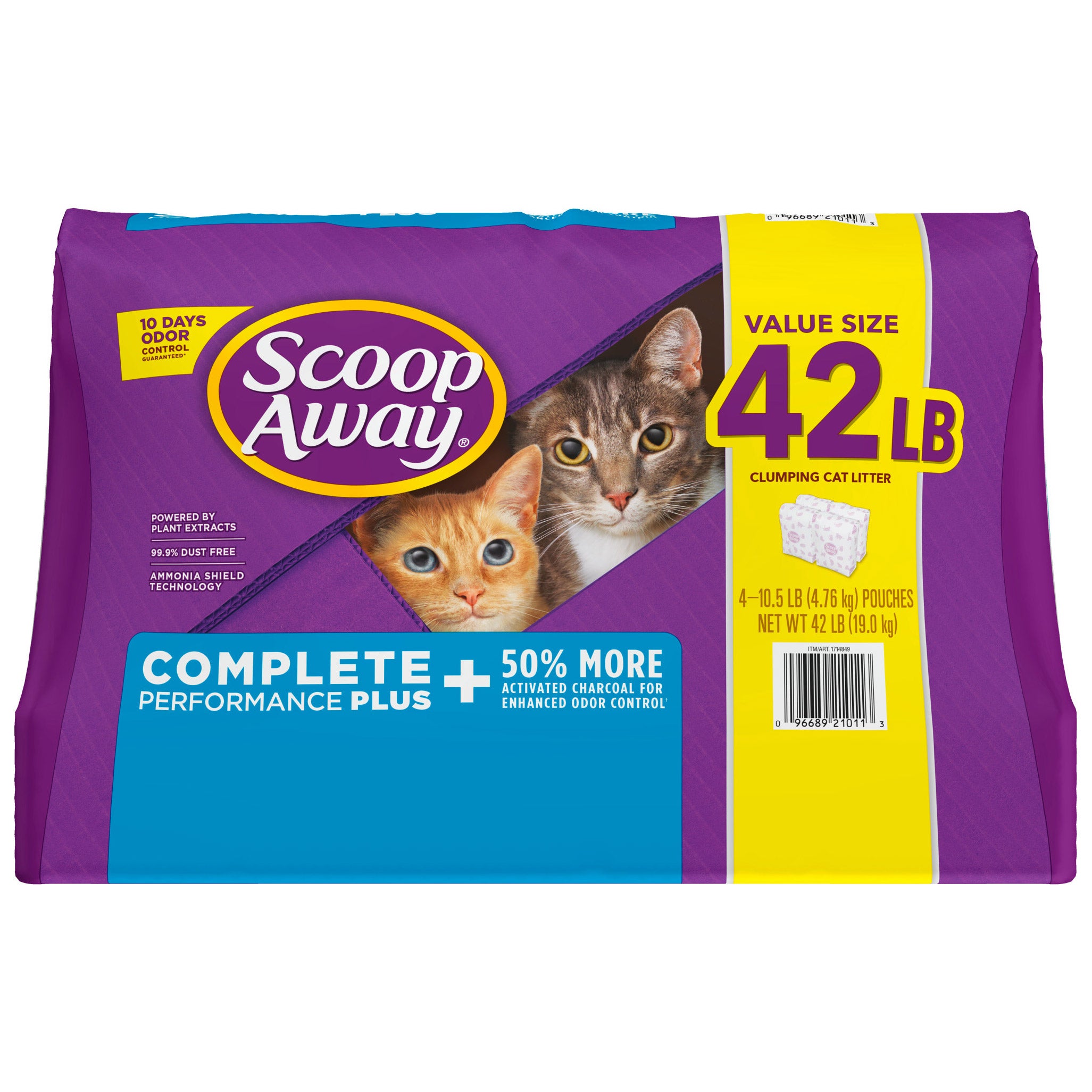 SCOOP AWAY COMPLETE PLUS LITTER 42 POUNDS