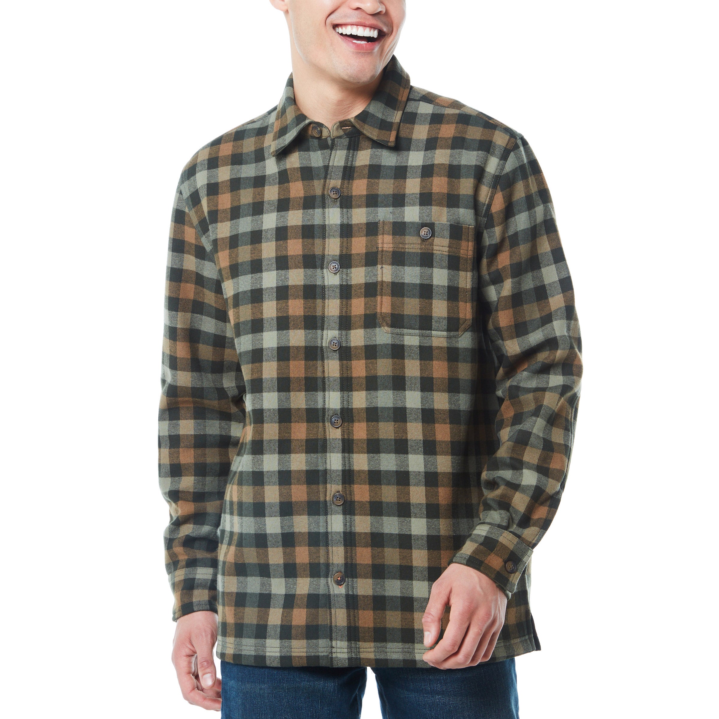 WEATHERPROOF VINTAGE MEN'S LINED SHIRT JACKET - Image 1