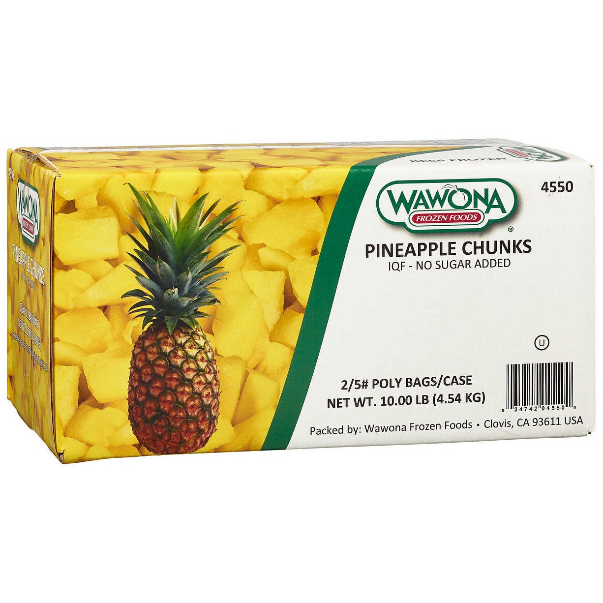 WAWONA PINEAPPLE CHUNKS 2/5 LB CASE SALE ONLY