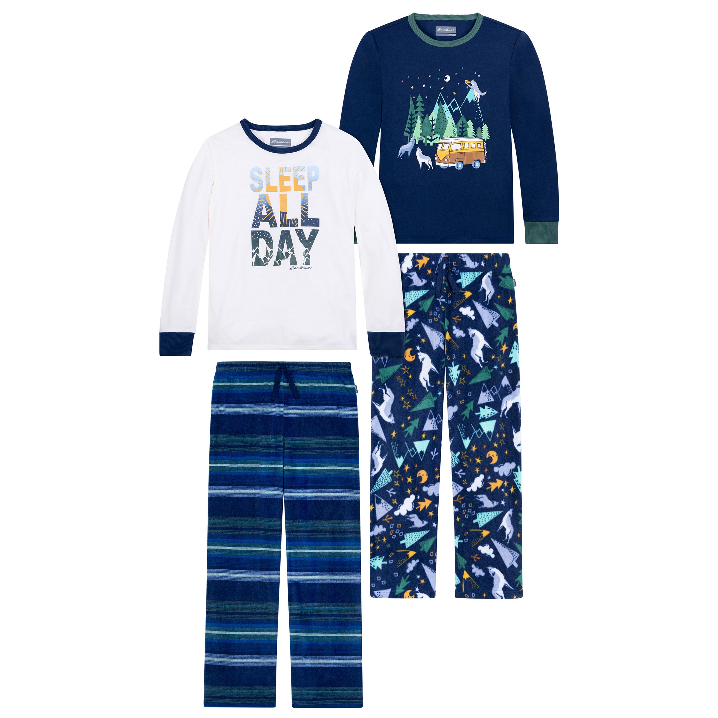 EDDIE BAUER YOUTH 4 PC PJ SET