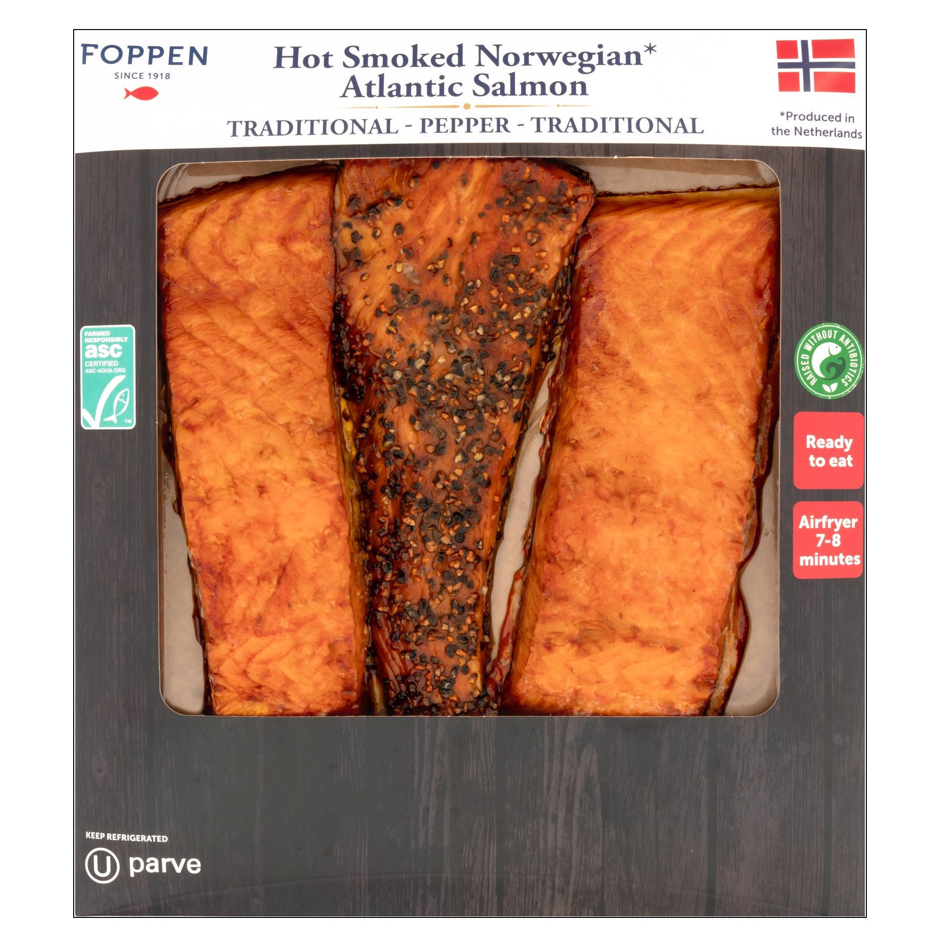FOPPEN HOT SMOKED SALMON TRIO PRICE PER POUND