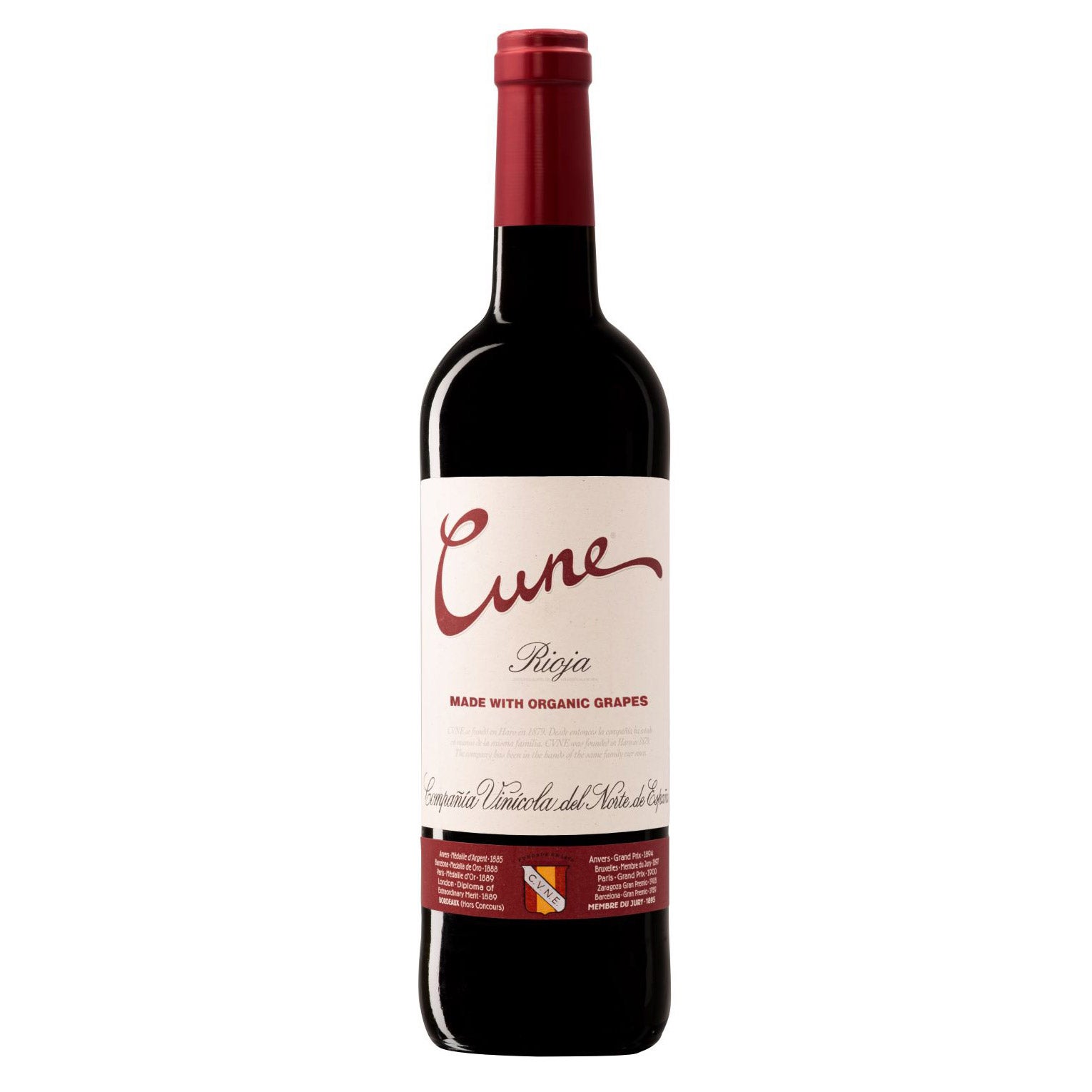 CUNE RIOJA ORGANIC TEMPRANILLO SPAIN 750ML
