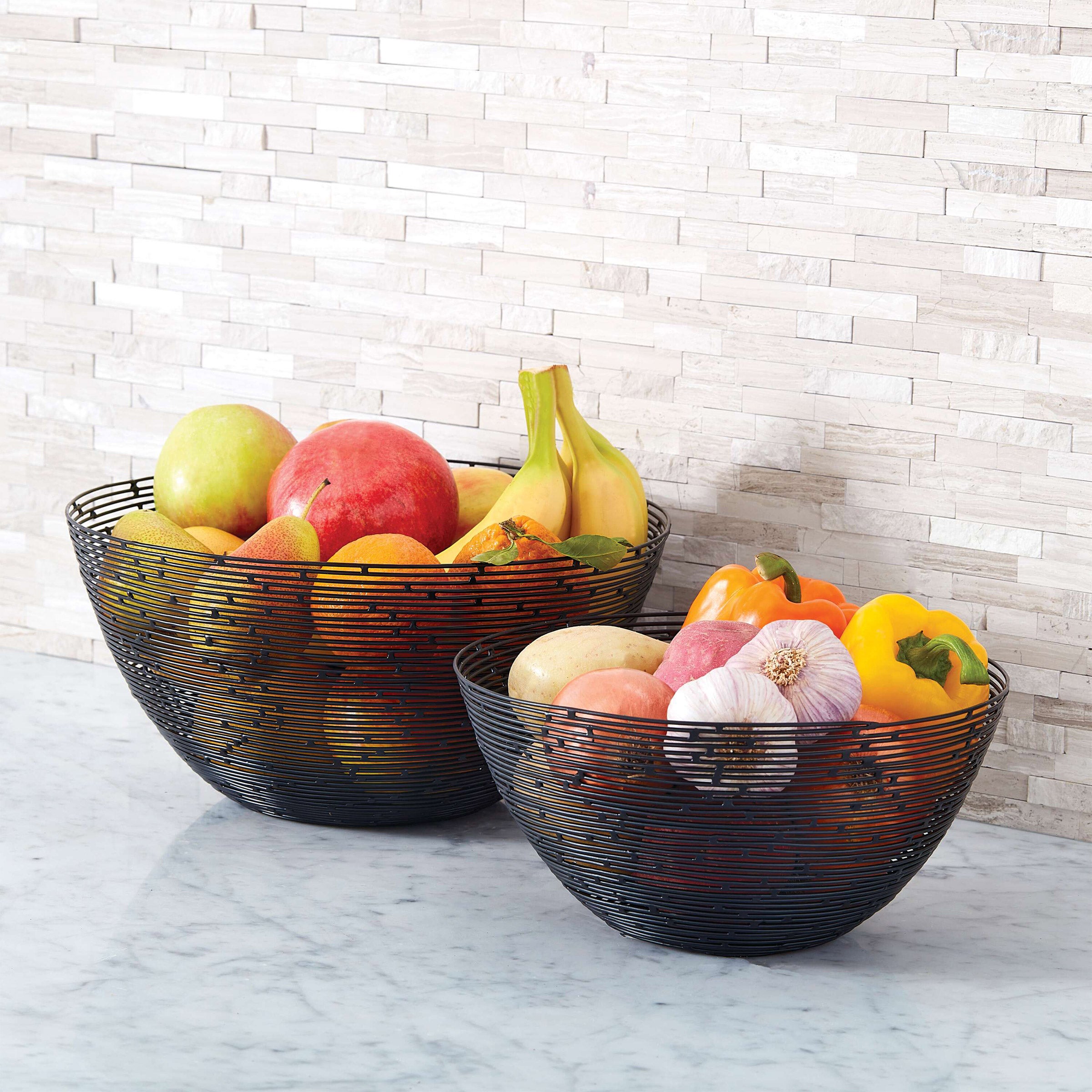 GOURMET BASICS METAL BASKETS 2-PIECE