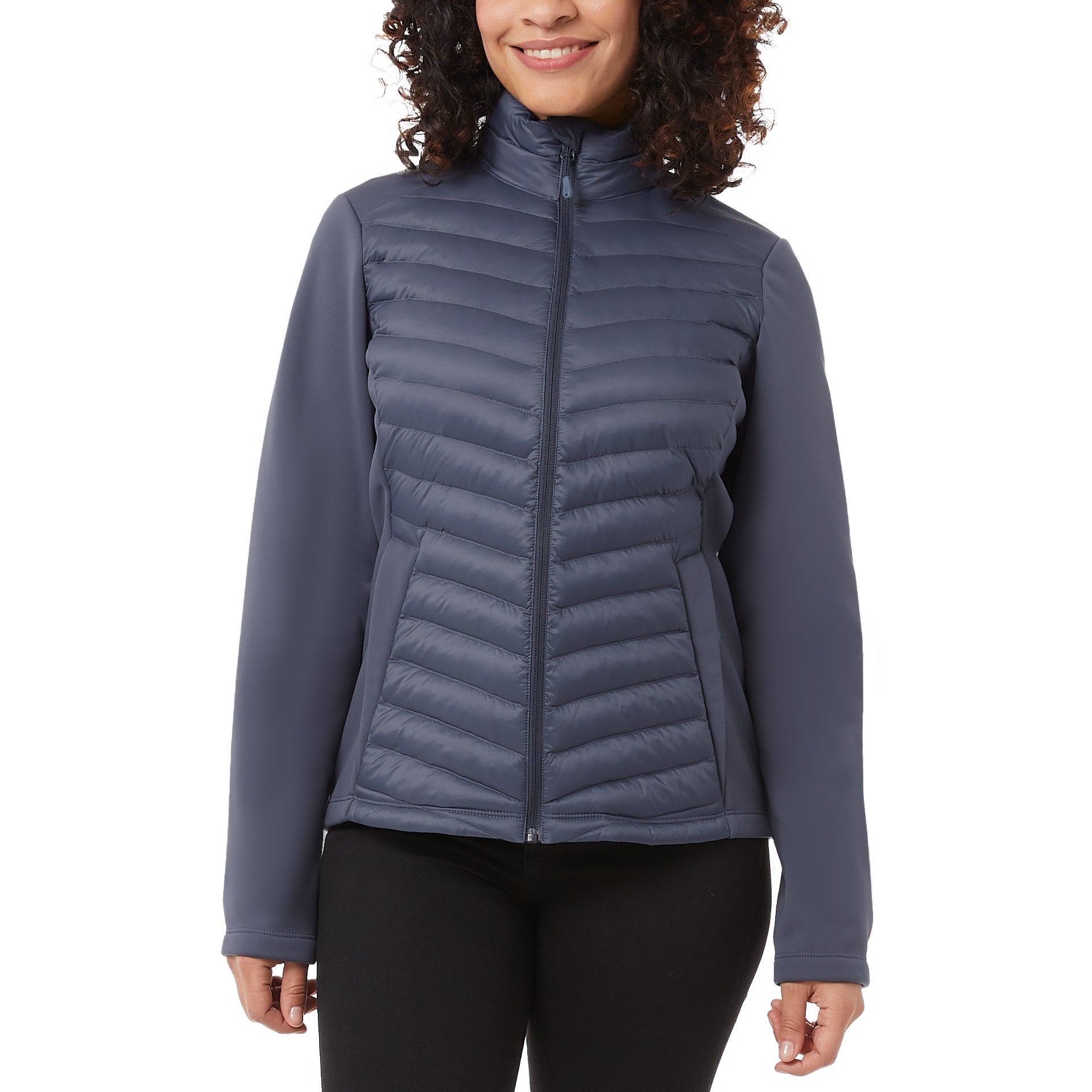 32 DEGREES LADIES TONAL MIXED MEDIA JACKET - Image 1