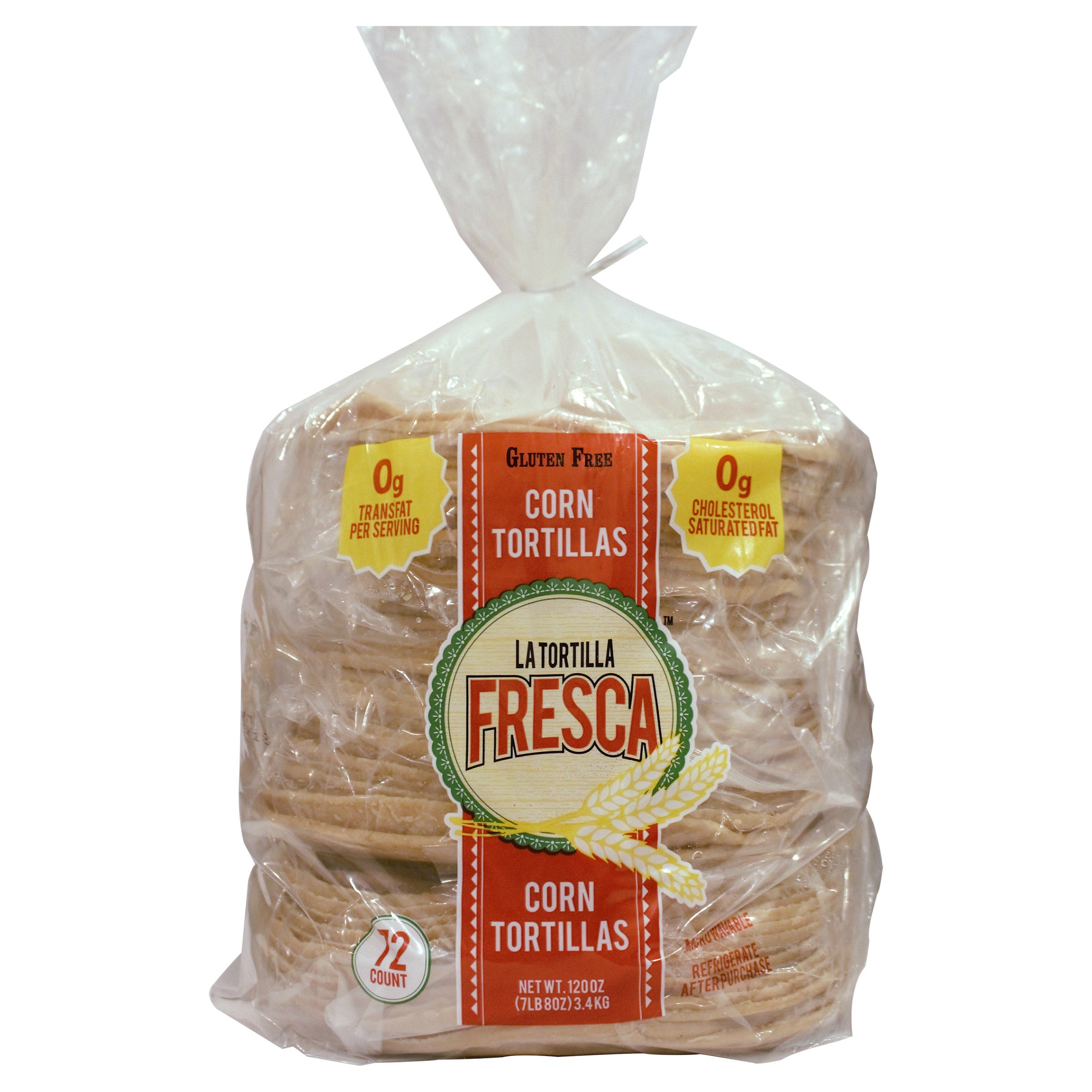 LA TORTILLA FRESCA CORN TORTILLA 72CT 120 OZ