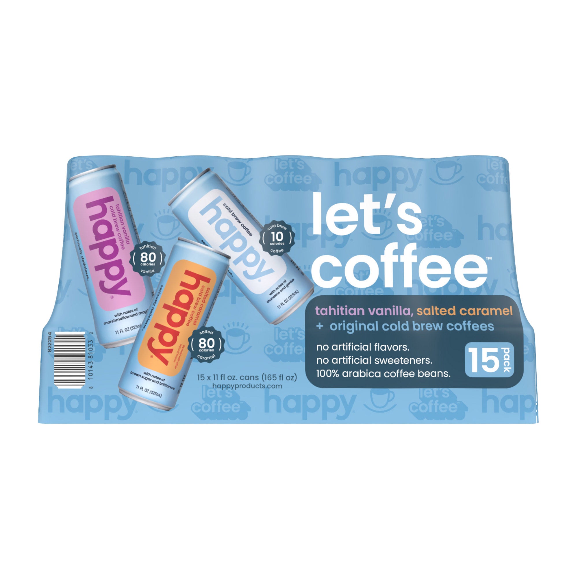 HAPPY COLD BREW VARIETY PACK 15 CT / 11 OZ