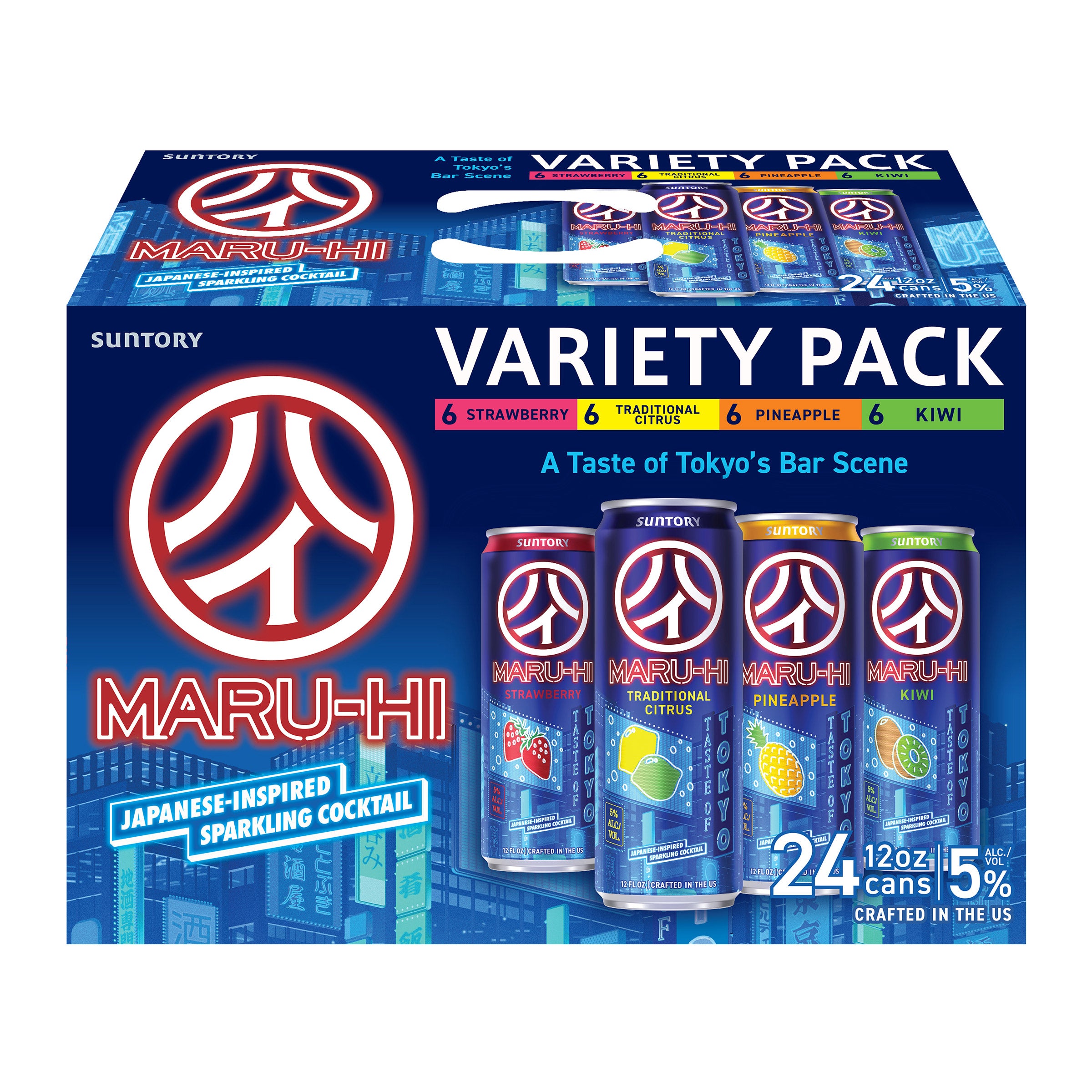SUNTORY MARU-HI COCKTAIL VRTY JAPAN 24/12 OZ CANS