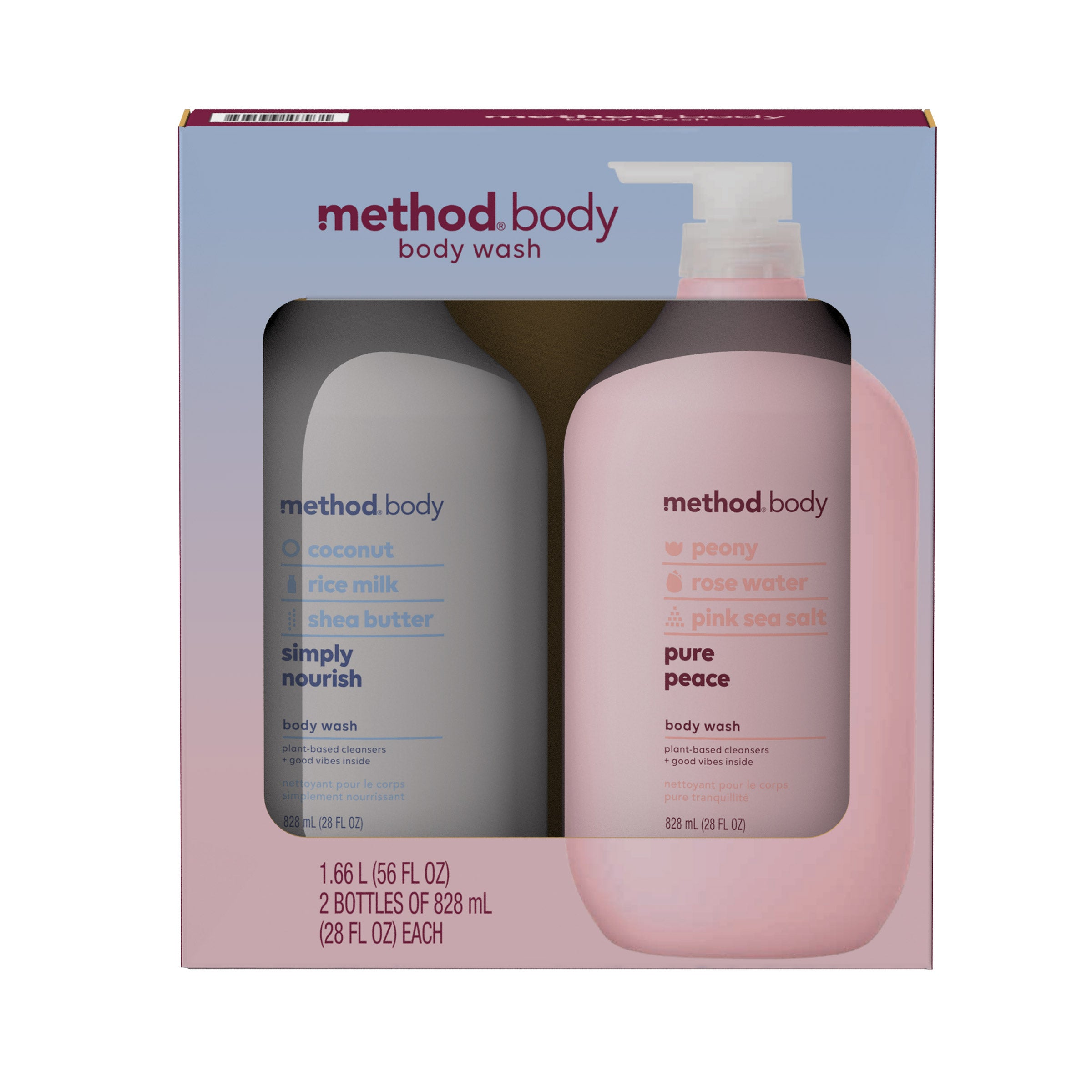 METHOD BODY WASH 2 PACK 28 FL OZ EACH