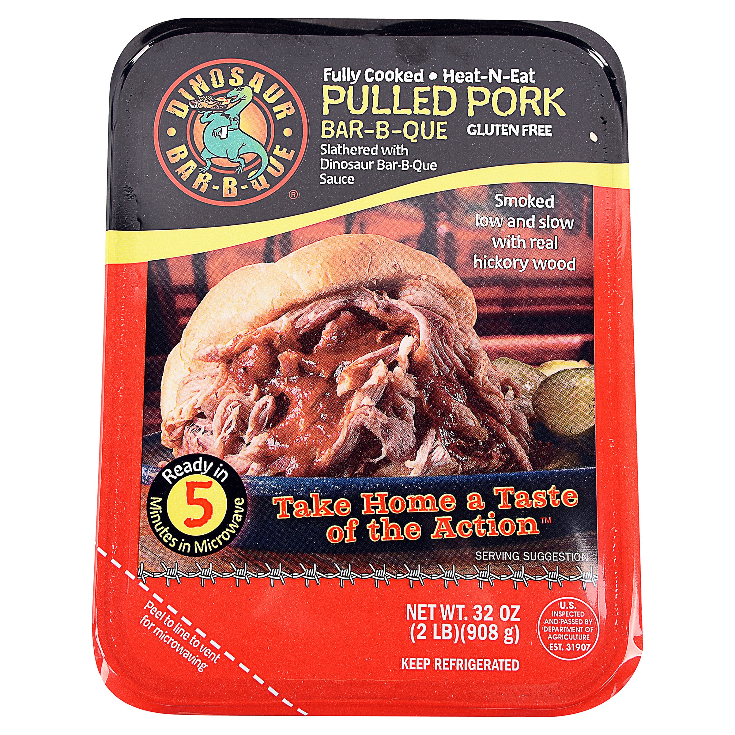 DINOSAUR PULLED PORK 32 OZ (2 LBS)