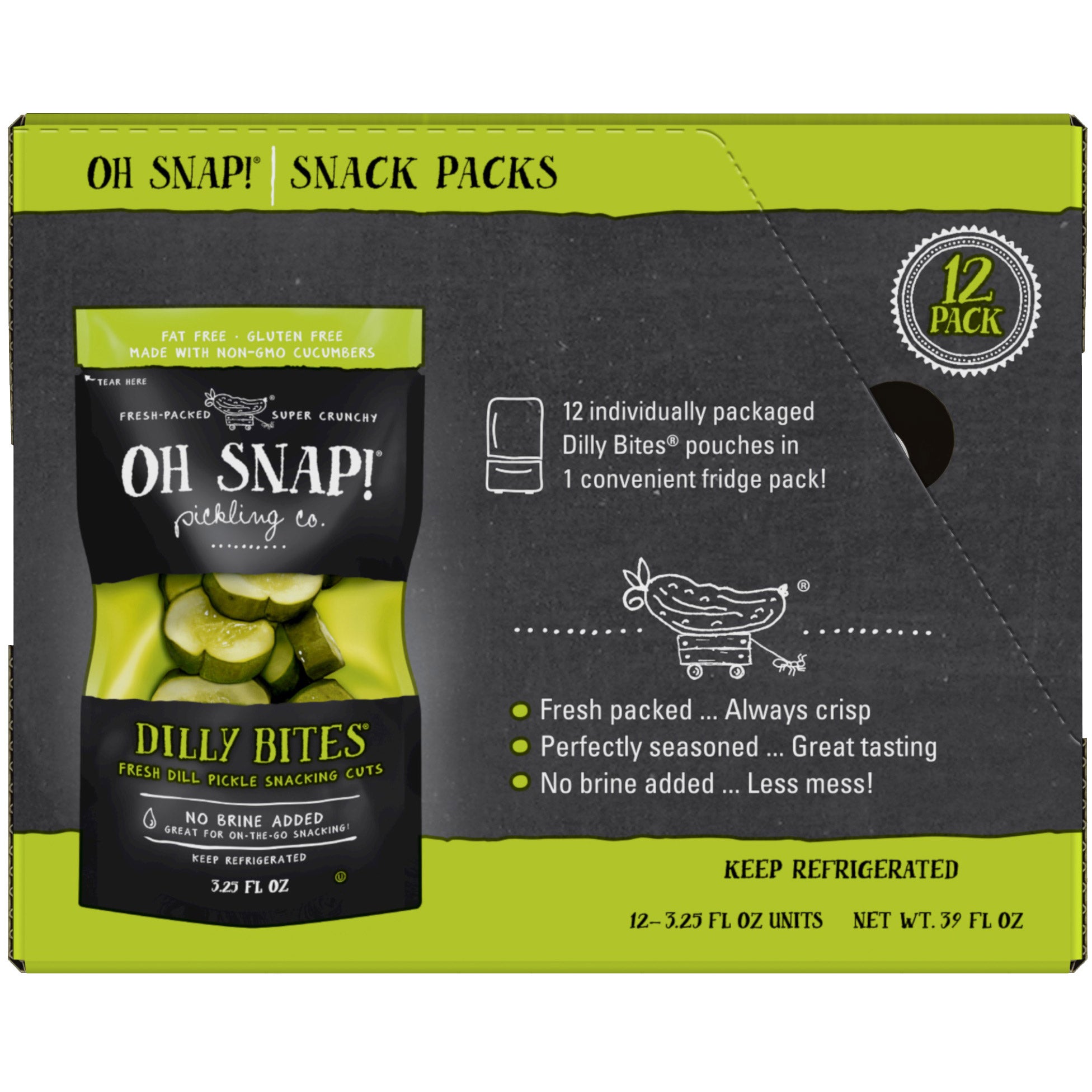 OH SNAP! DILLY BITES 12/3.25 OZ - Image 1