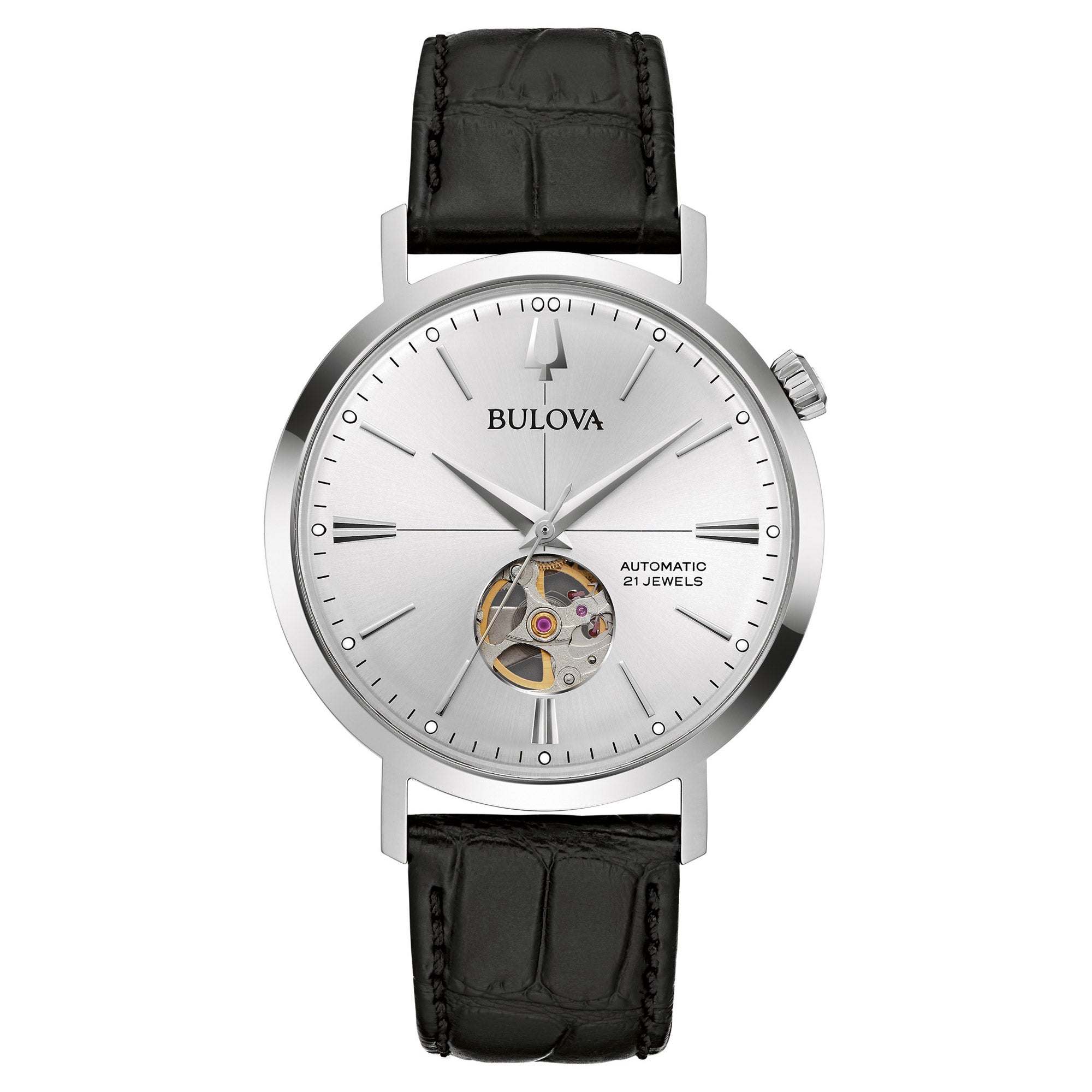 BULOVA AEROJET STAINLESS STEEL AUTOMATIC MENS WATCH - Image 1
